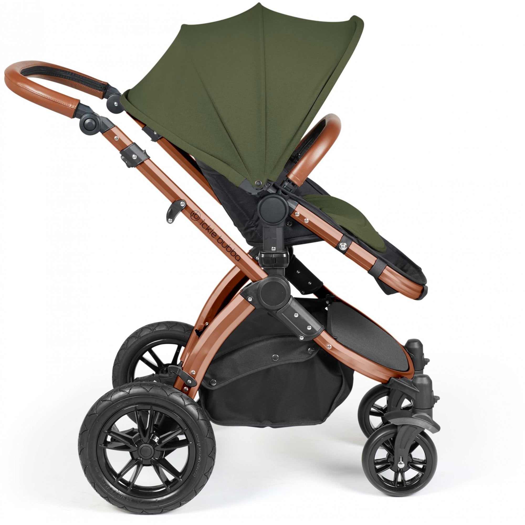 Ickle Bubba Stomp Luxe 9 Piece Pram Woodland