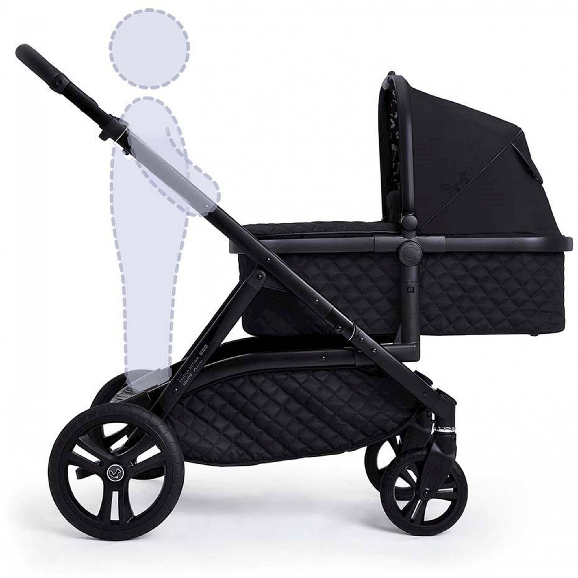 Cosatto Wow XL 3in1 Pram & Pushchair Silhouette