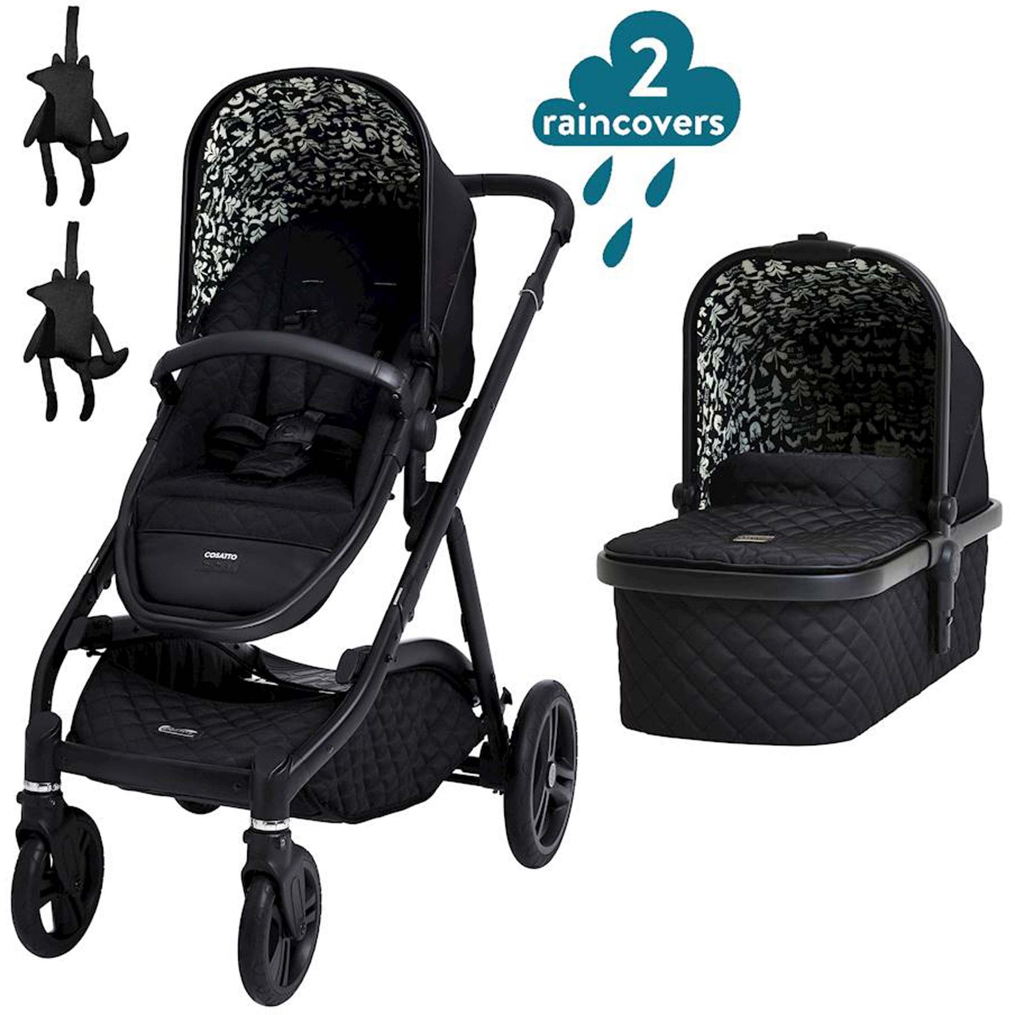 Cosatto Wow XL 3in1 Pram & Pushchair Silhouette