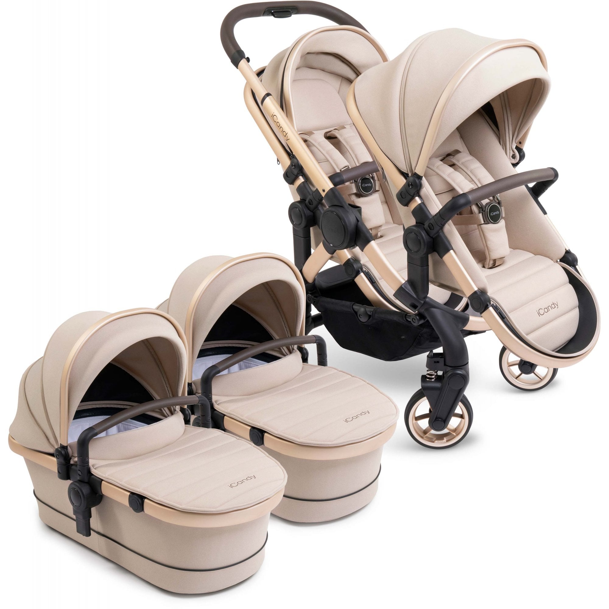 iCandy Peach 7 Editions Twin Stroller Biscotti