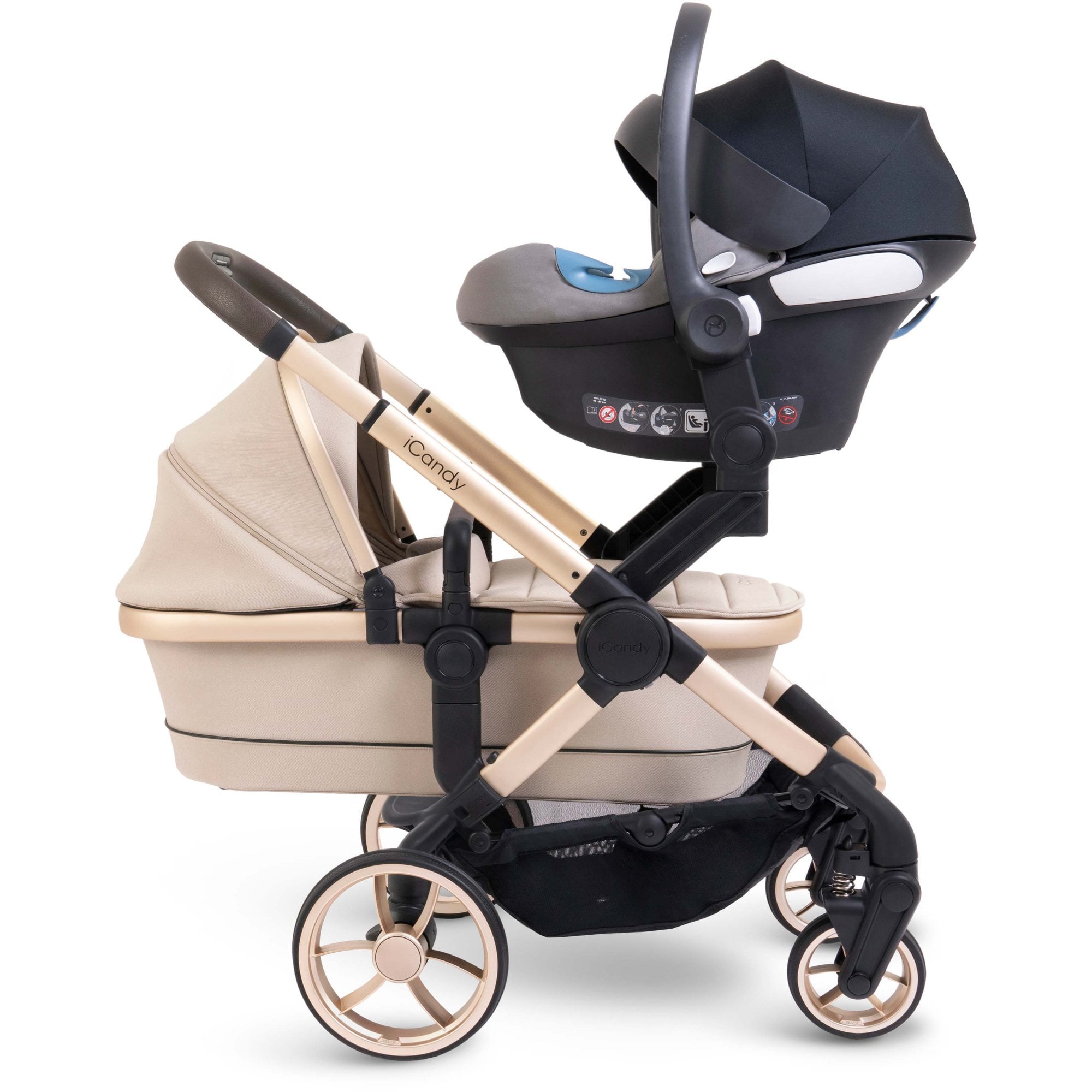 iCandy Peach 7 Editions Twin Stroller Biscotti
