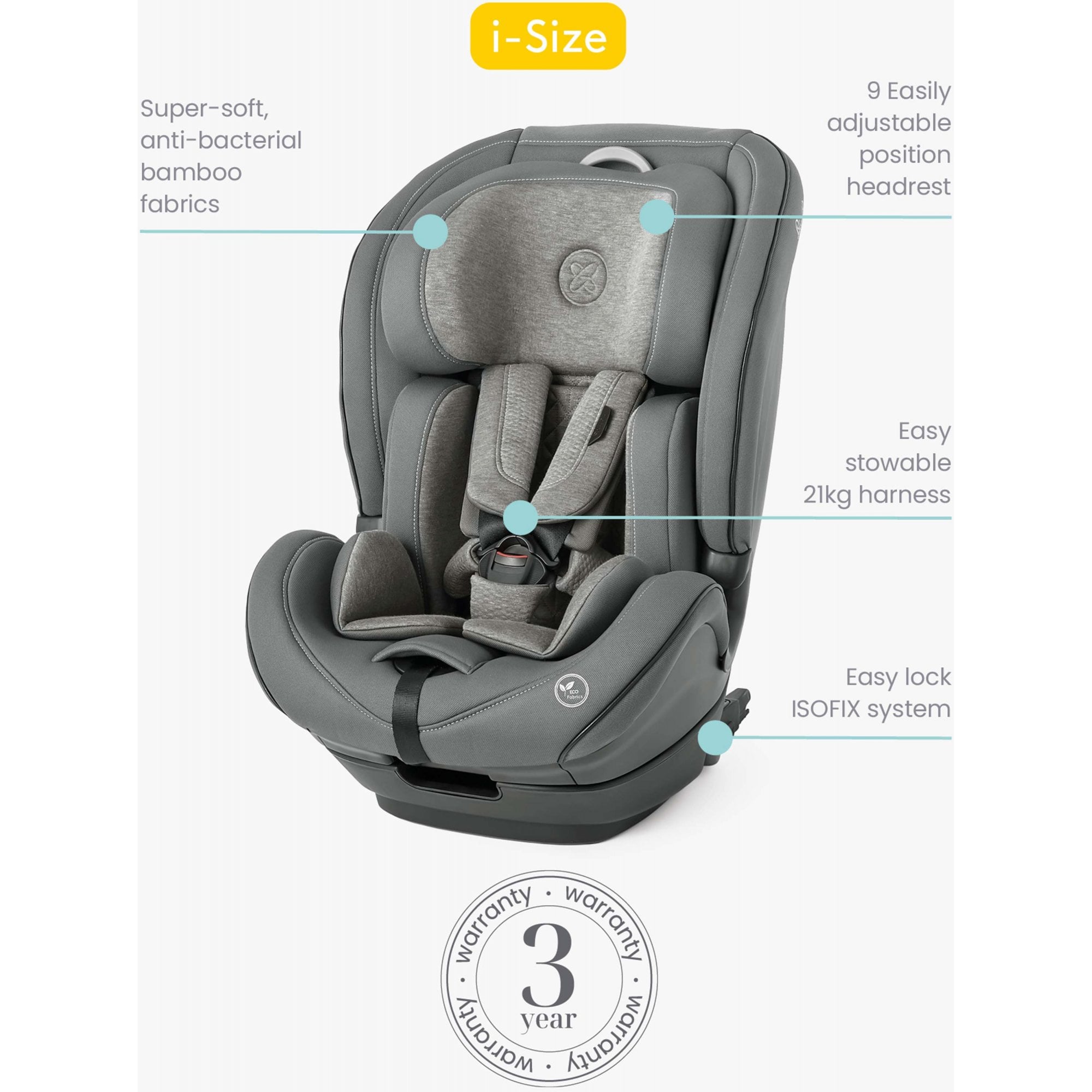 Silver Cross Balance i-Size Multi-Stage Car Seat Space