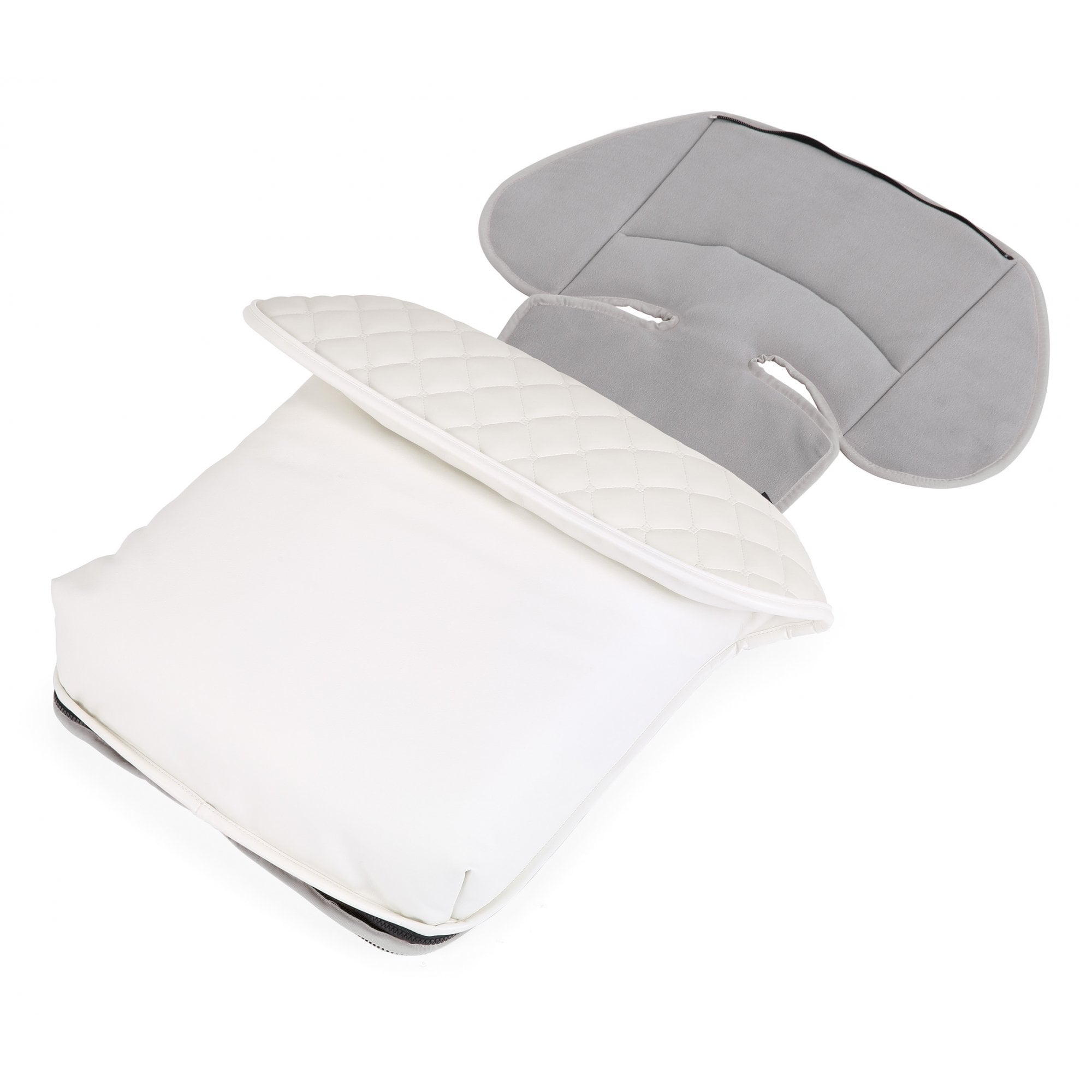 Bebecar Specials Fleece Footmuff White Rose