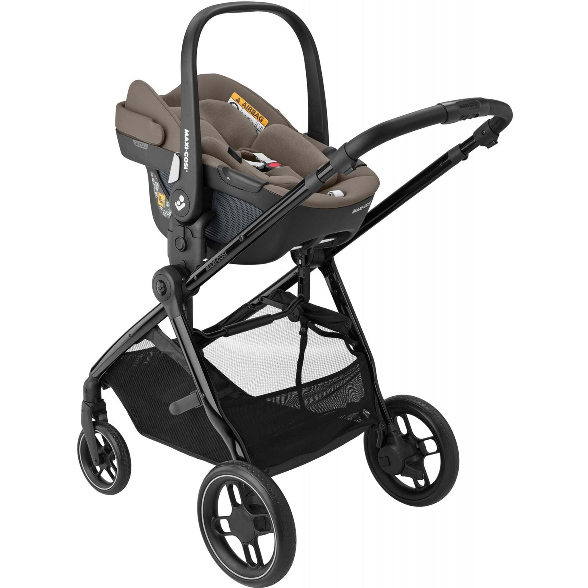 Maxi Cosi Zelia 3 Luxe 2in1 Bundle & Base Twillic Truffle