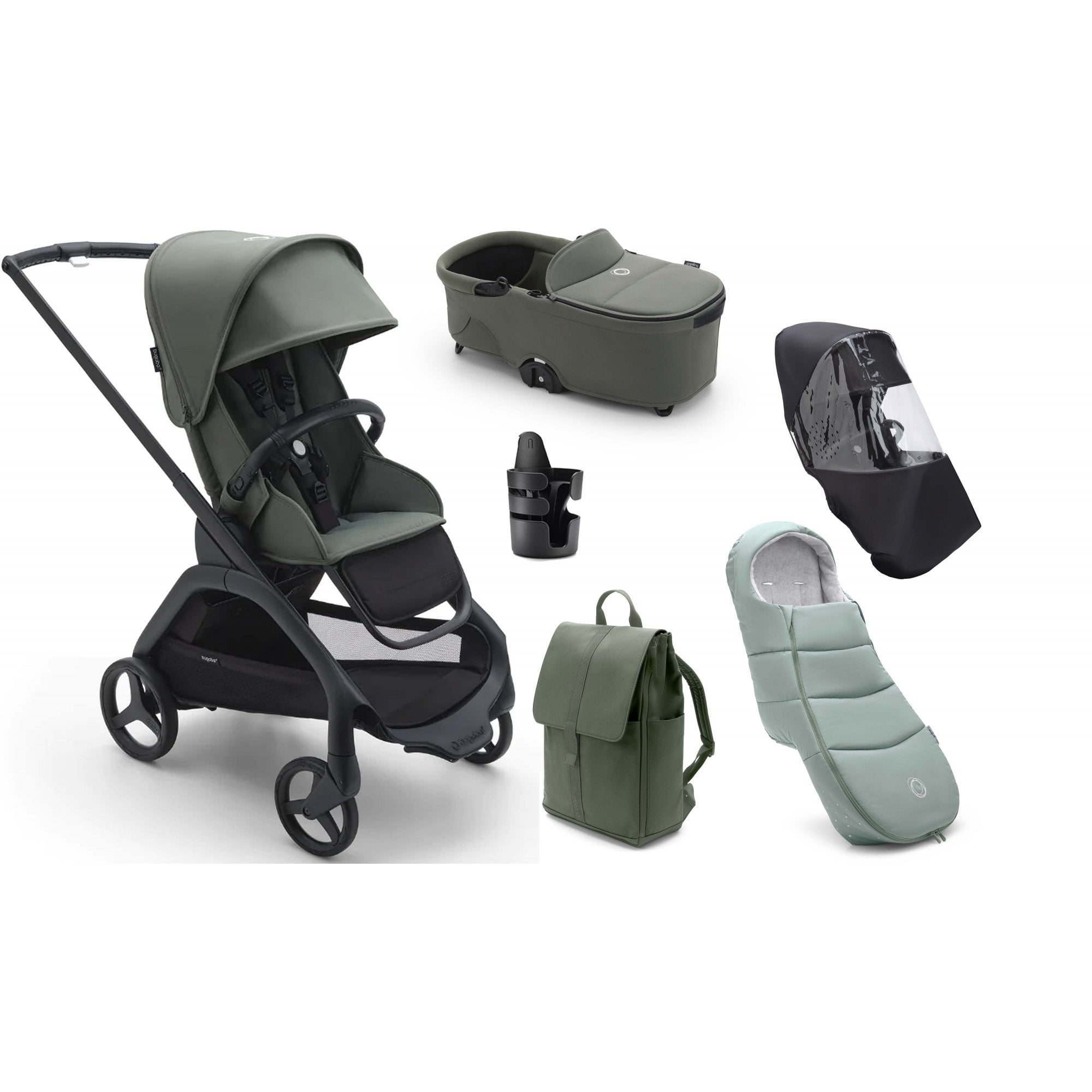Bugaboo Dragonfly Complete Essential Bundle Forest Green
