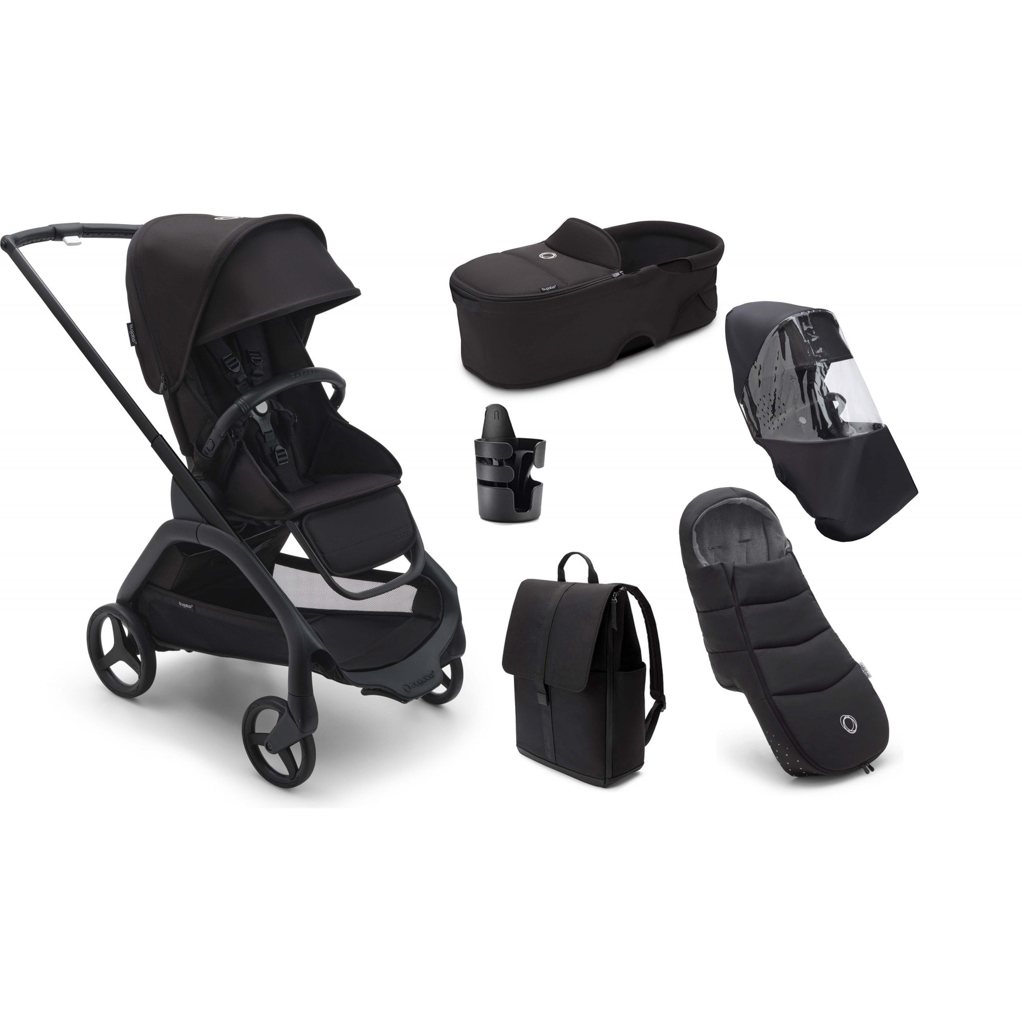 Bugaboo Dragonfly Complete Essential Bundle Midnight Black