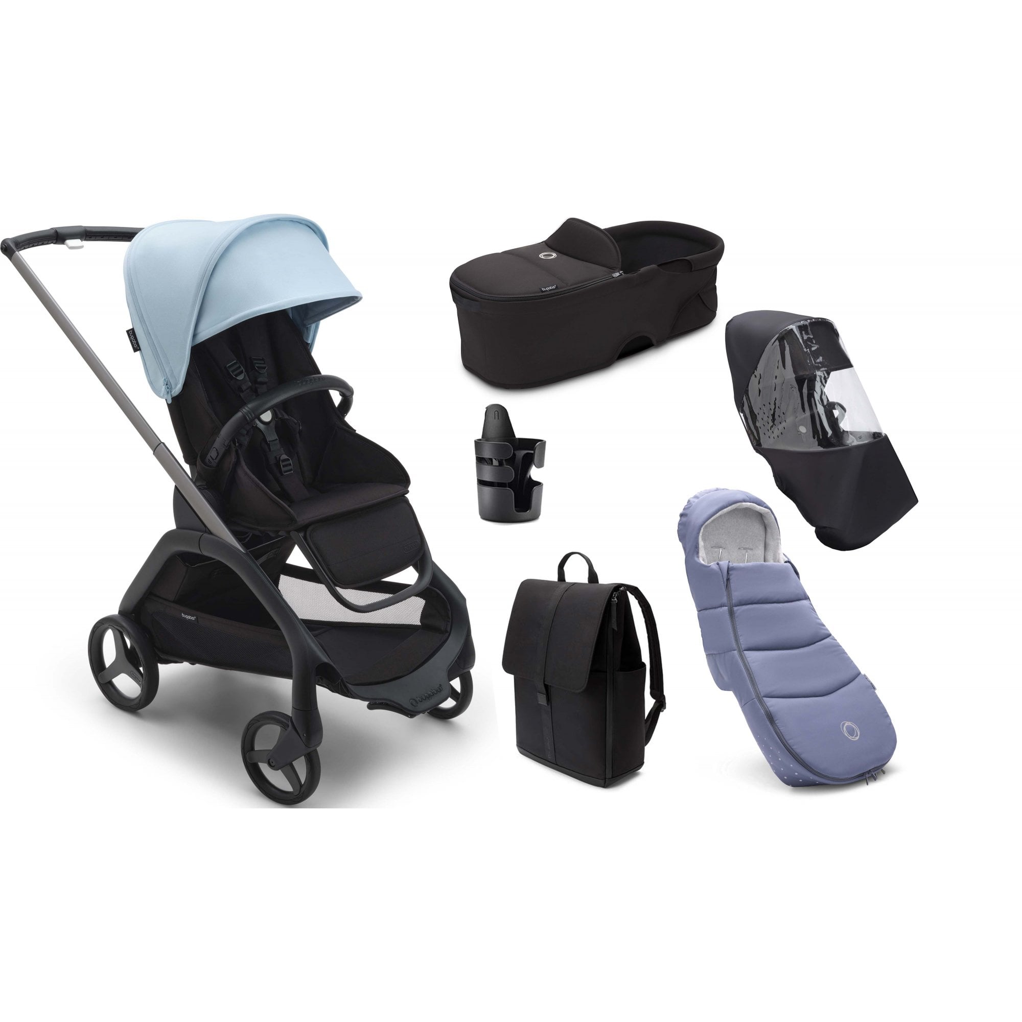 Bugaboo Dragonfly Complete Essential Bundle Skyline Blue