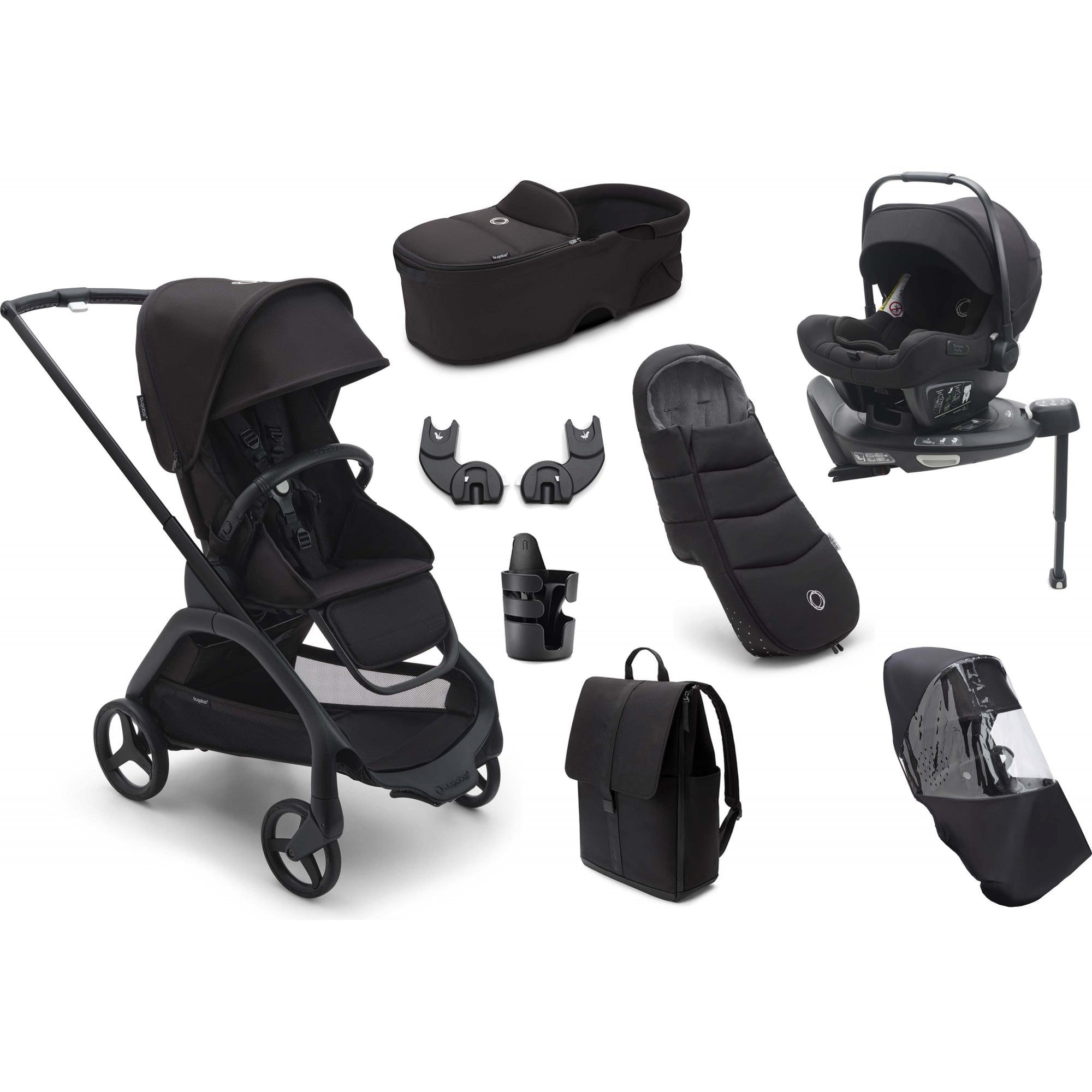 Bugaboo Dragonfly Ultimate Newborn Bundle Midnight Black