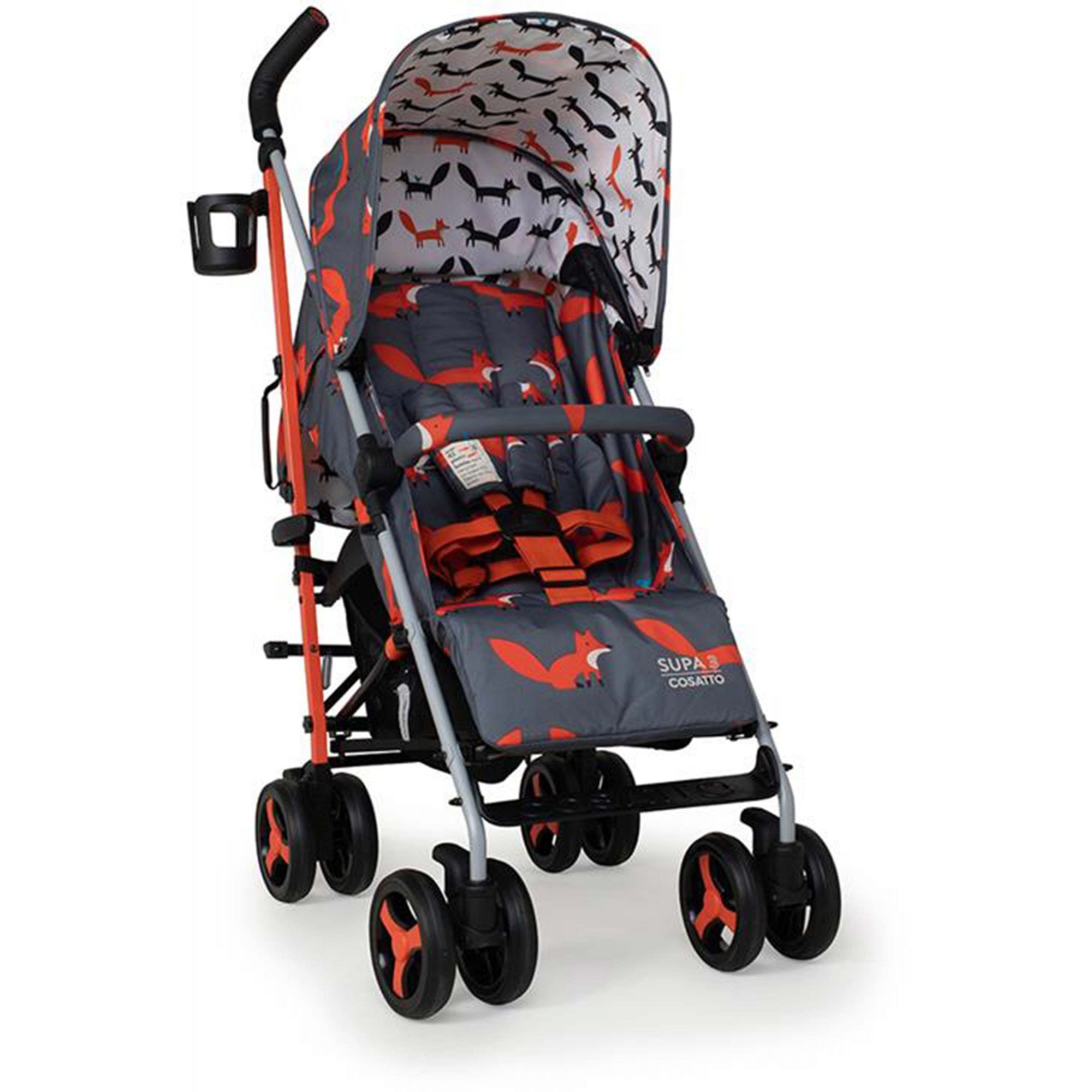 Cosatto Supa 3 Pushchair Charcoal Mister Fox