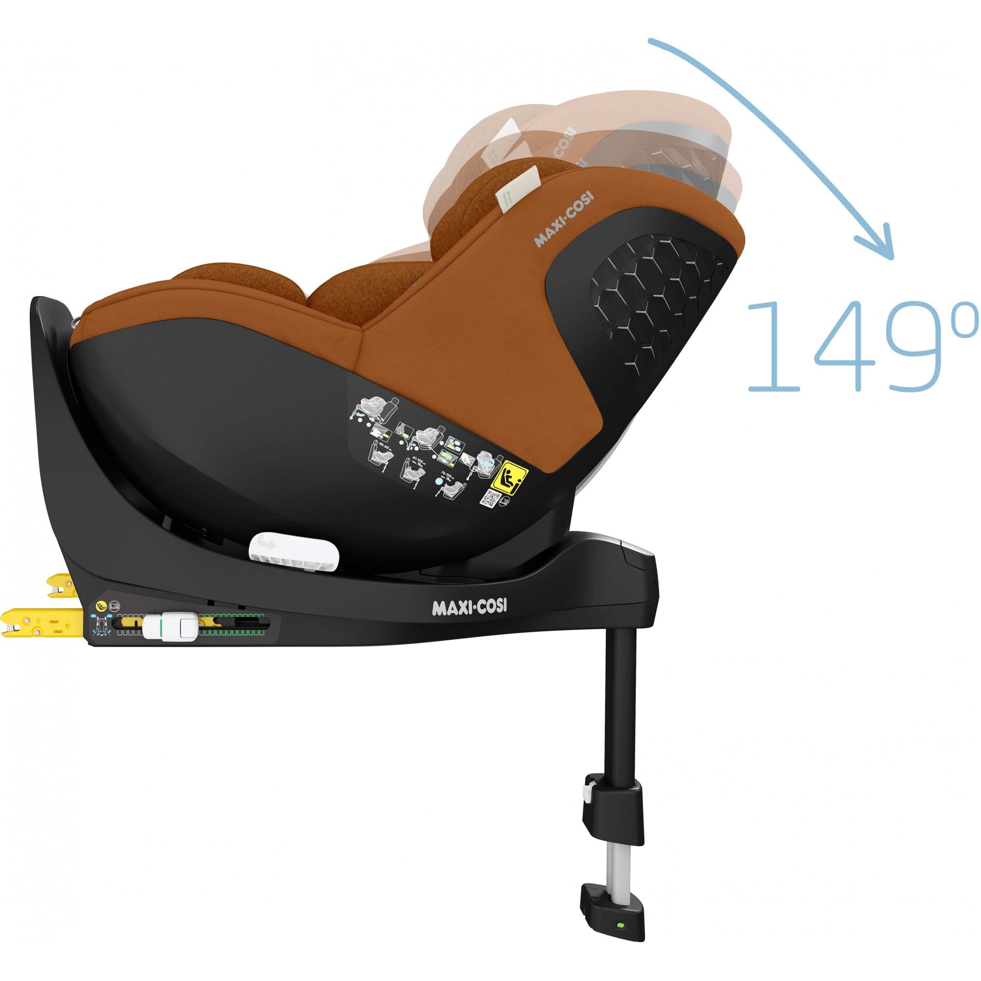 Maxi Cosi Mica Pro Eco i-Size Car Seat Authentic Cognac