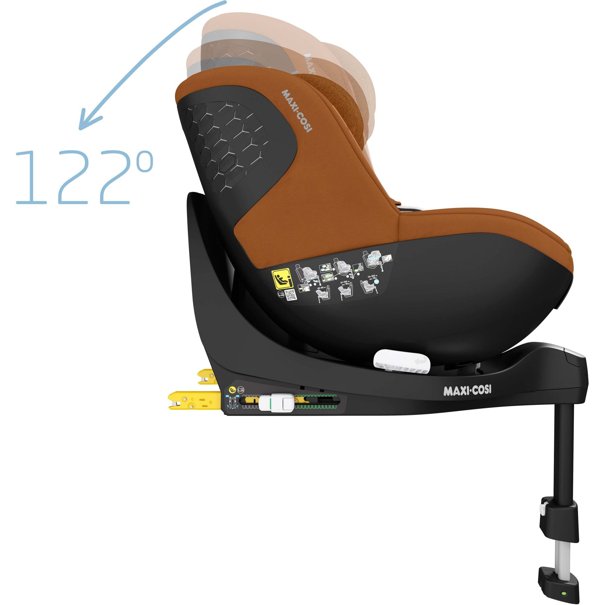 Maxi Cosi Mica Pro Eco i-Size Car Seat Authentic Cognac