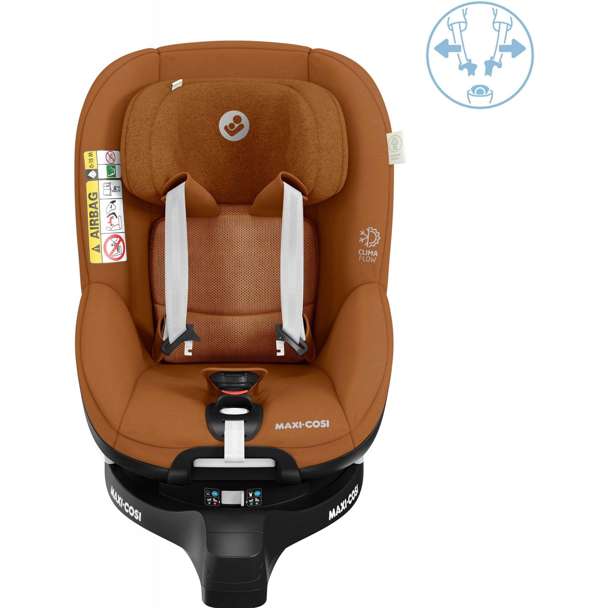 Maxi Cosi Mica Pro Eco i-Size Car Seat Authentic Cognac