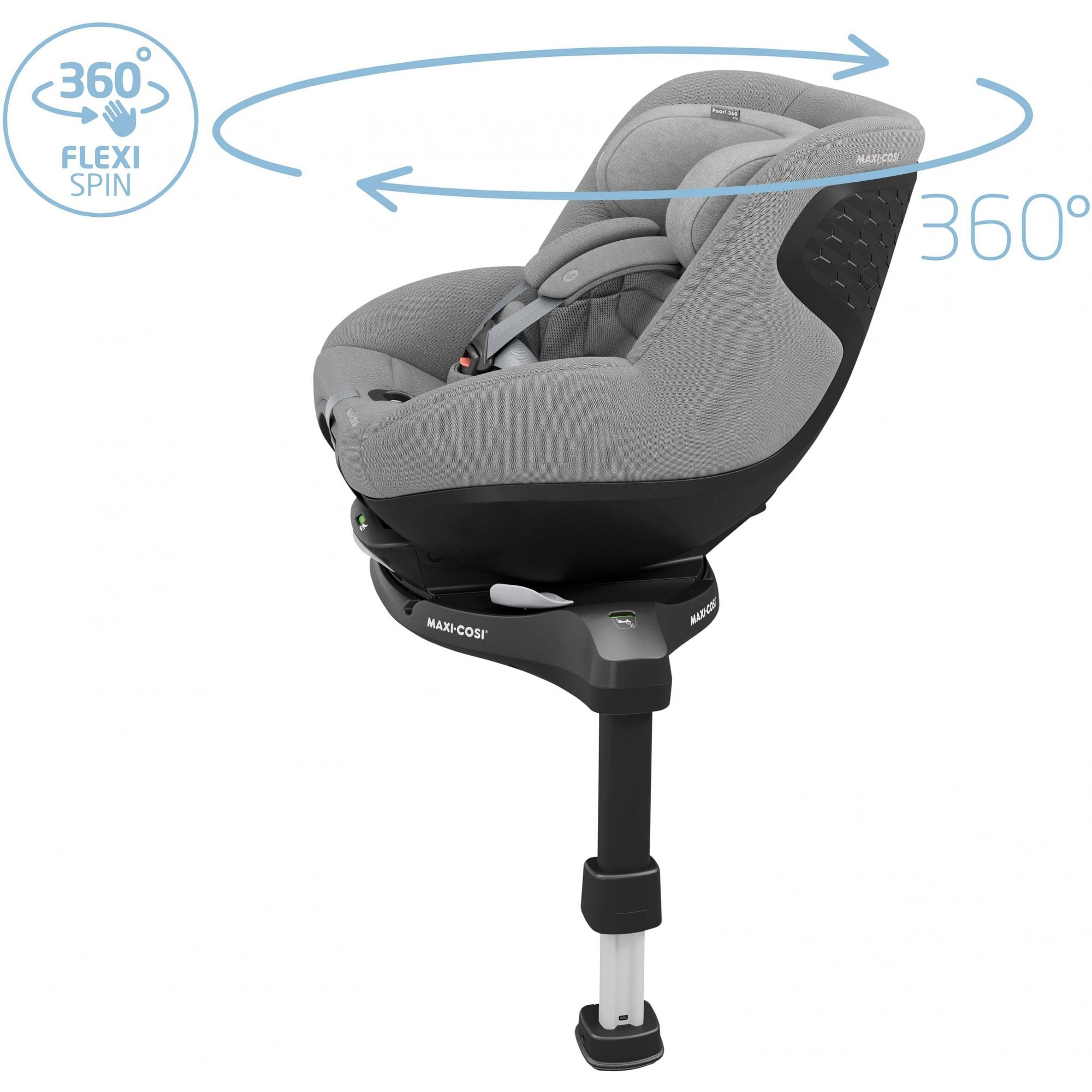 Maxi Cosi Pearl 360 Pro i-Size Toddler Car Seat Authentic Grey