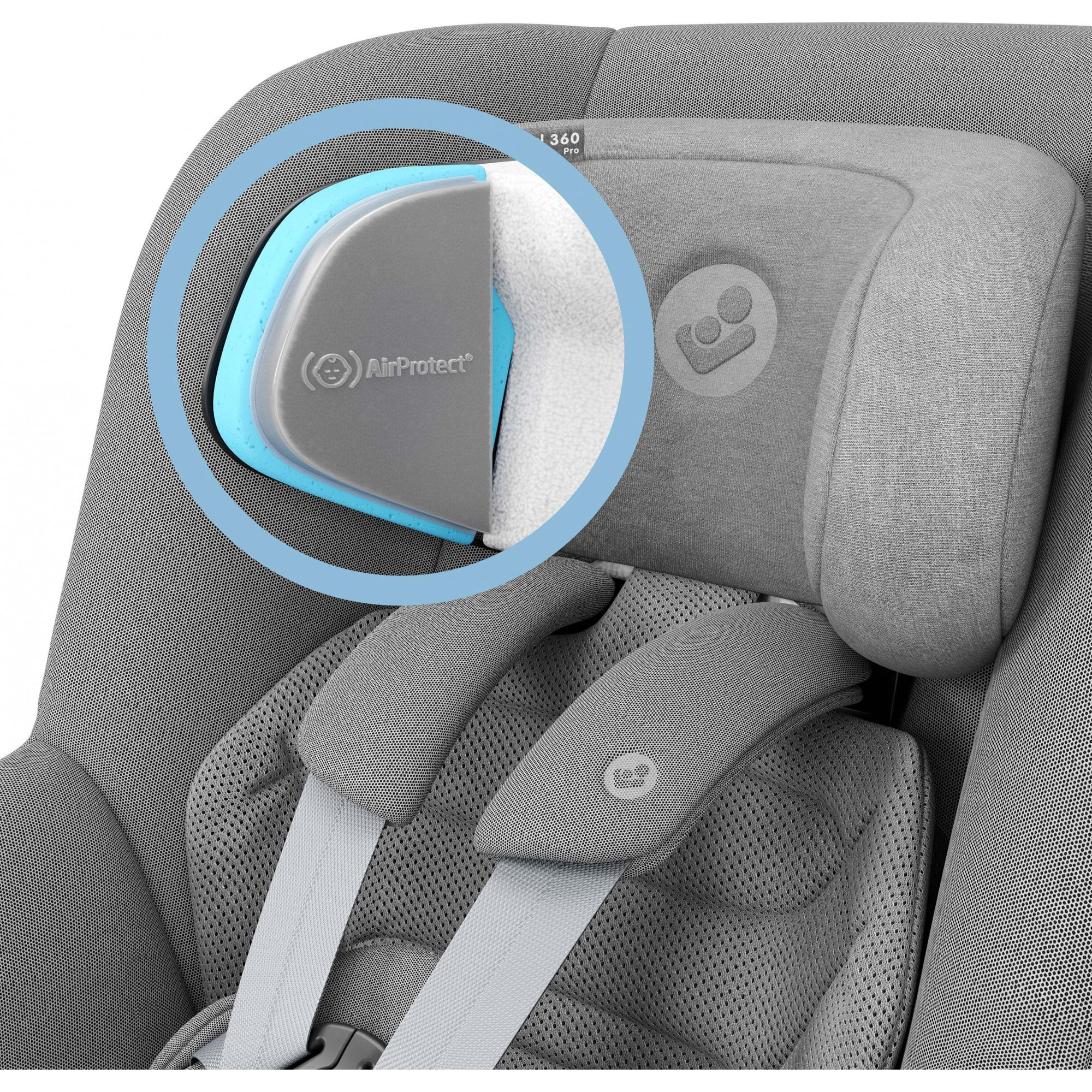 Maxi Cosi Pearl 360 Pro i-Size Toddler Car Seat Authentic Grey