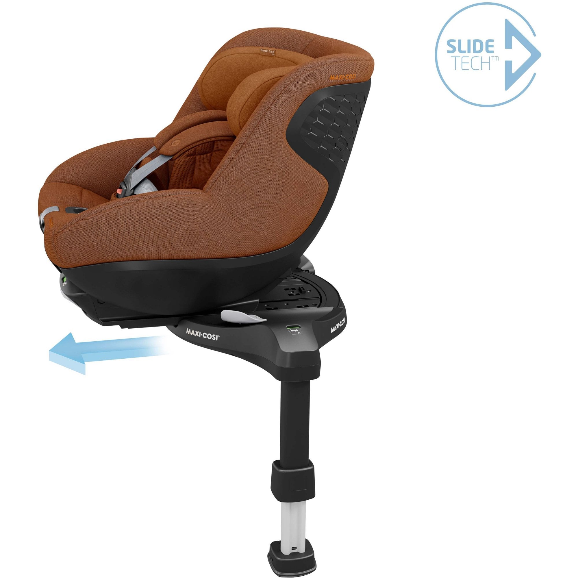 Maxi Cosi Pearl 360 Pro i-Size Toddler Car Seat Authentic Cognac