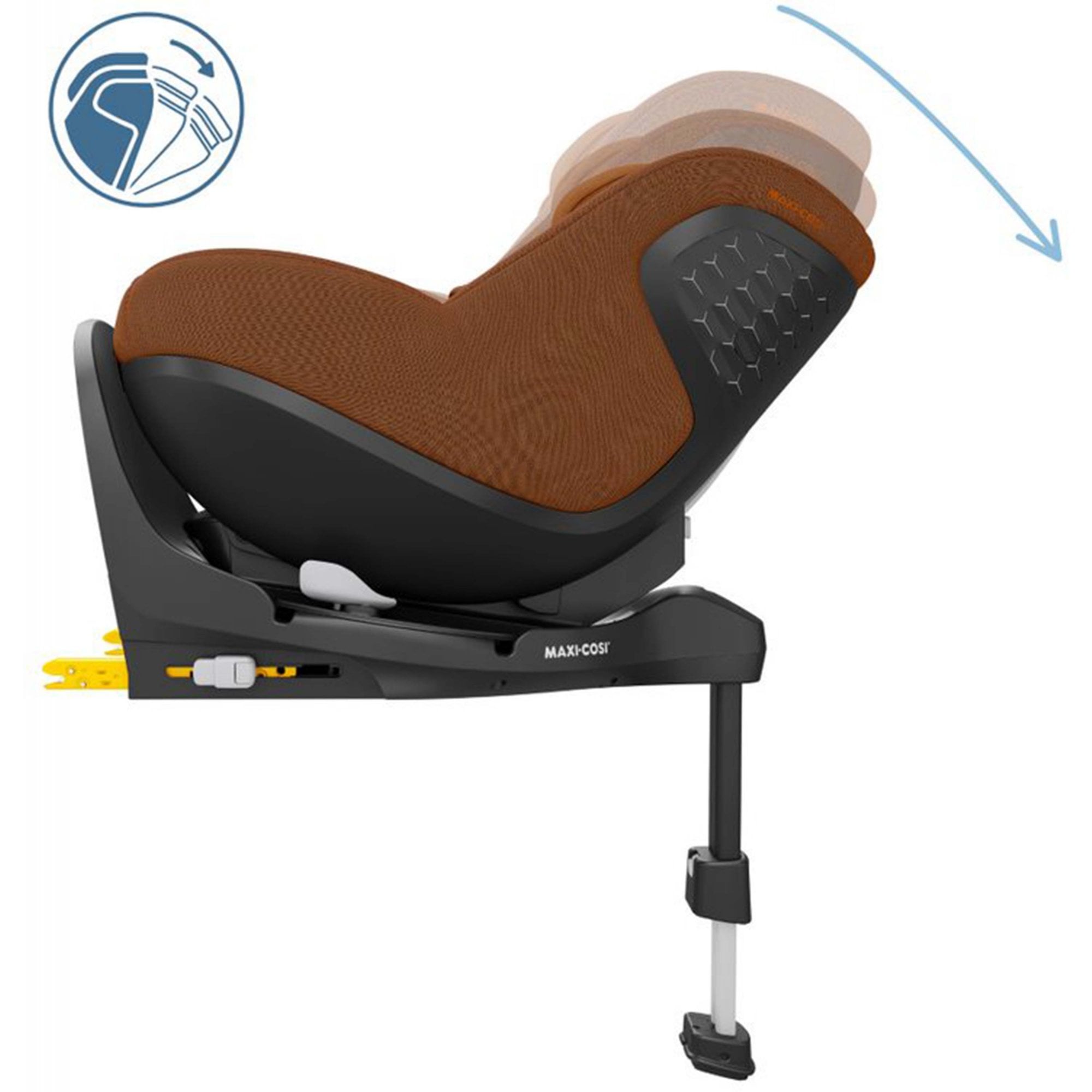 Maxi Cosi Pearl 360 Pro i-Size Toddler Car Seat Authentic Cognac