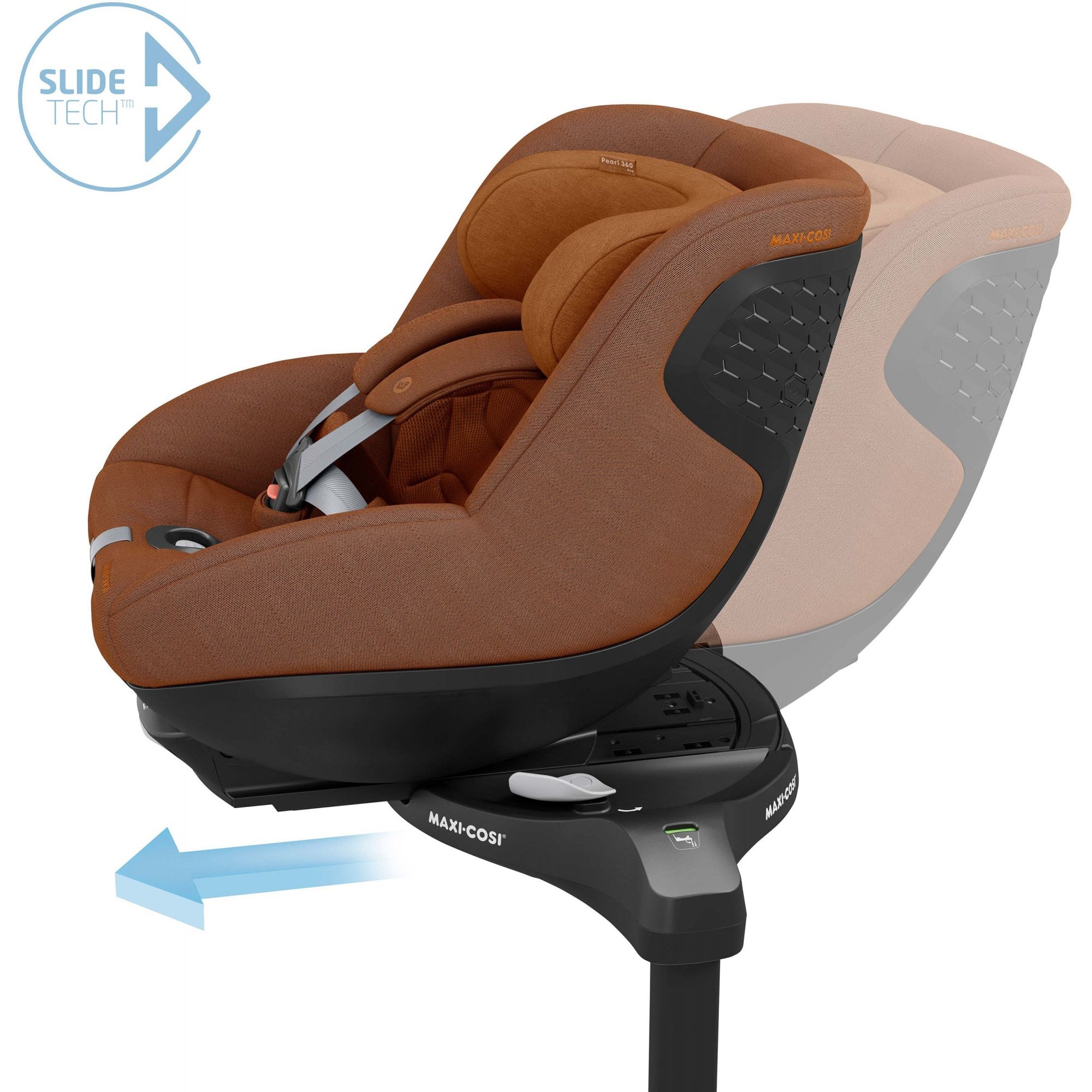 Maxi Cosi Pearl 360 Pro i-Size Toddler Car Seat Authentic Cognac