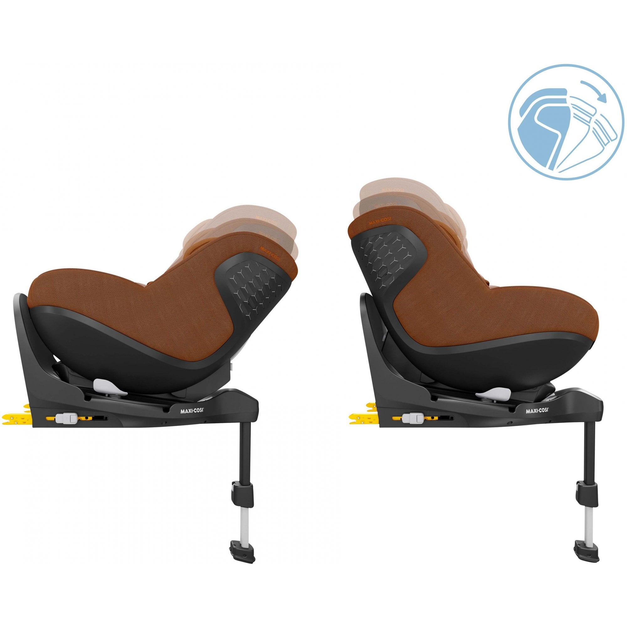 Maxi Cosi Pearl 360 Pro i-Size Toddler Car Seat Authentic Cognac