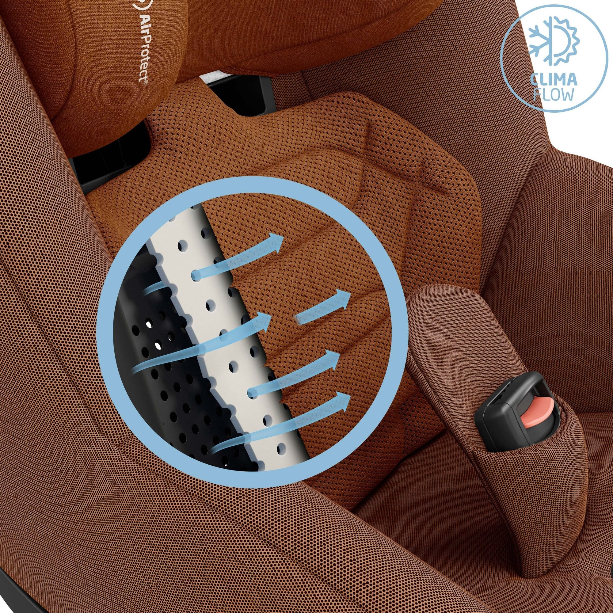 Maxi Cosi Pearl 360 Pro i-Size Toddler Car Seat Authentic Cognac