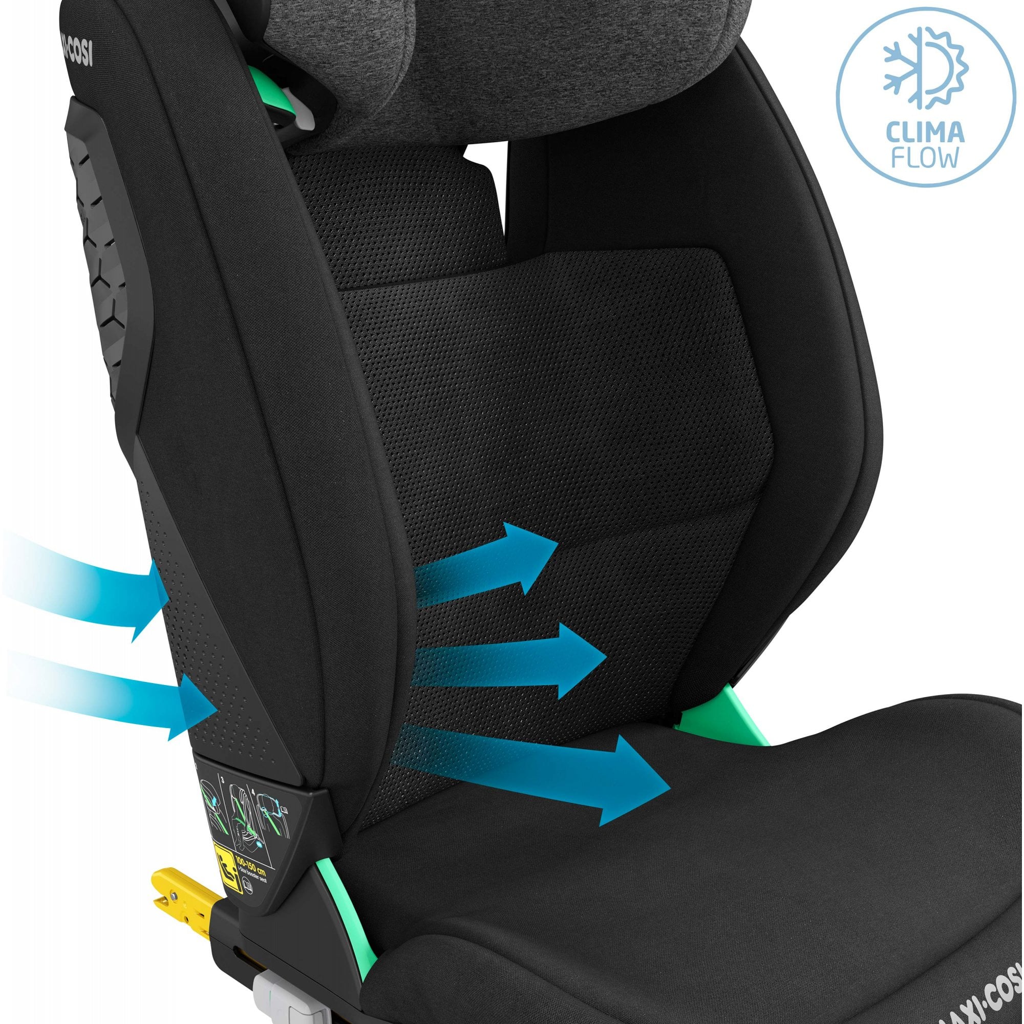 Maxi Cosi RodiFix Pro i-Size Car Seat Authentic Black