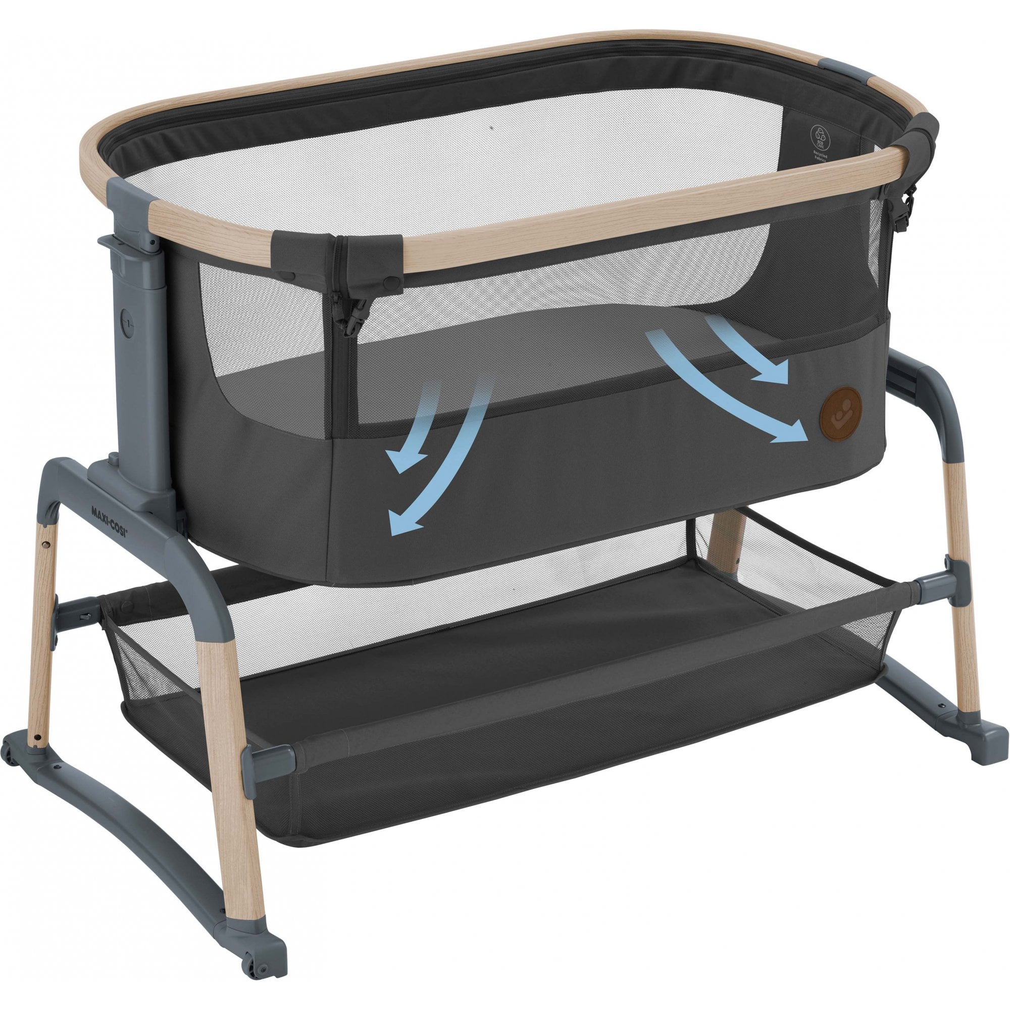 Maxi Cosi Iora Air Co-Sleeping Crib Beyond Graphite