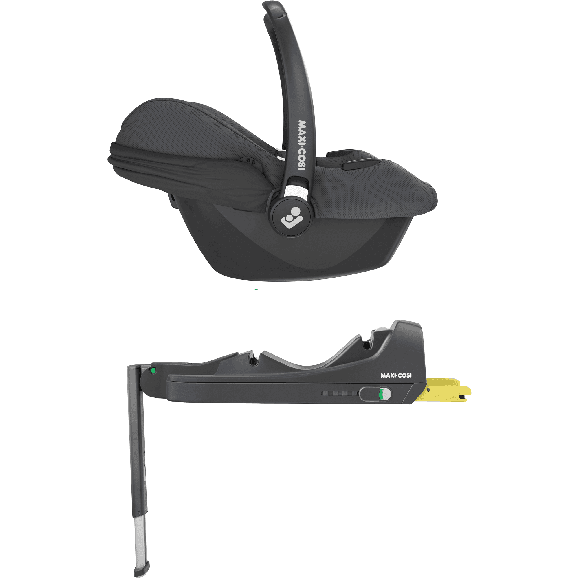 Maxi Cosi Cabriofix I-Size Infant Car Seat + Base Essential Graphite