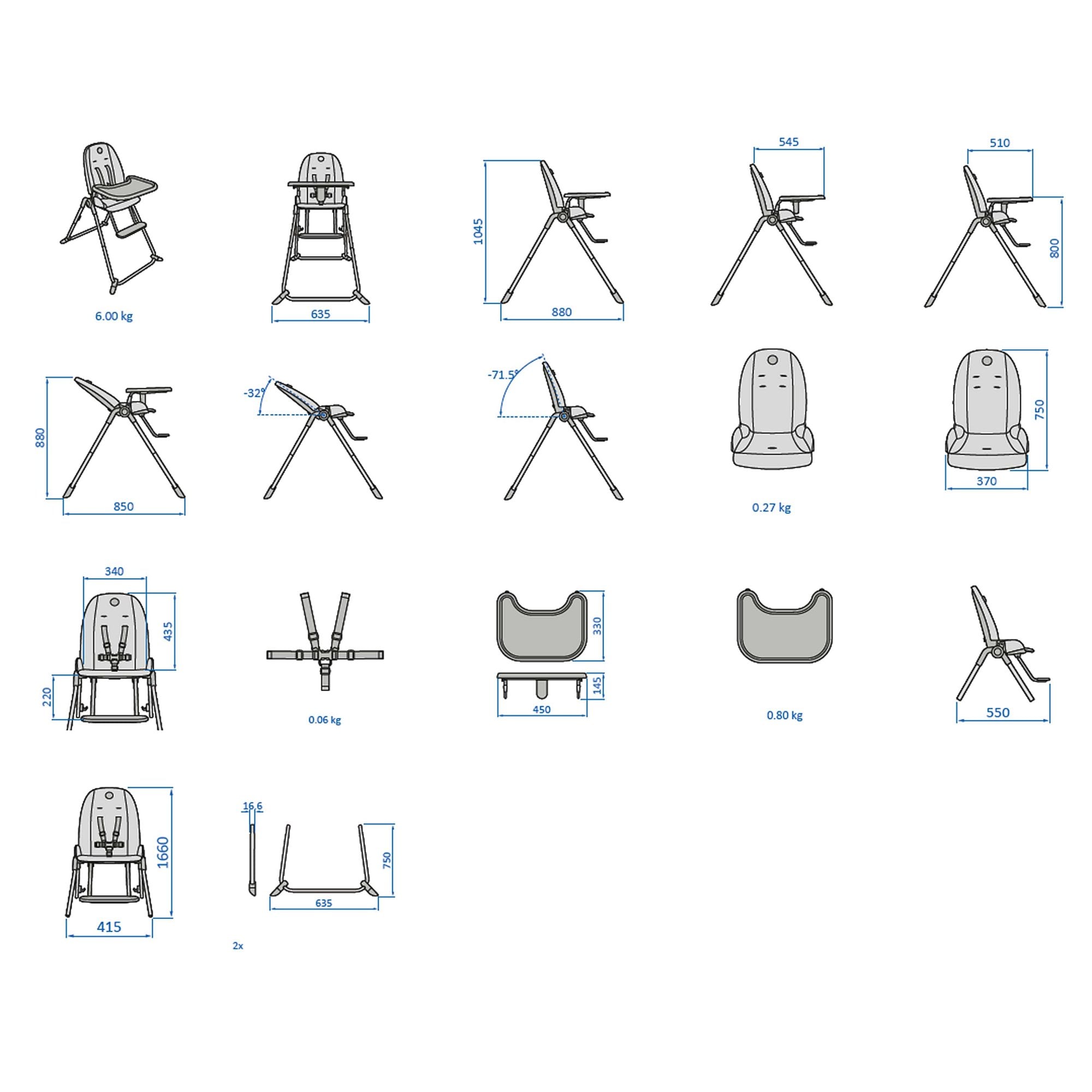 Maxi Cosi Ava Highchair Beyond Graphite