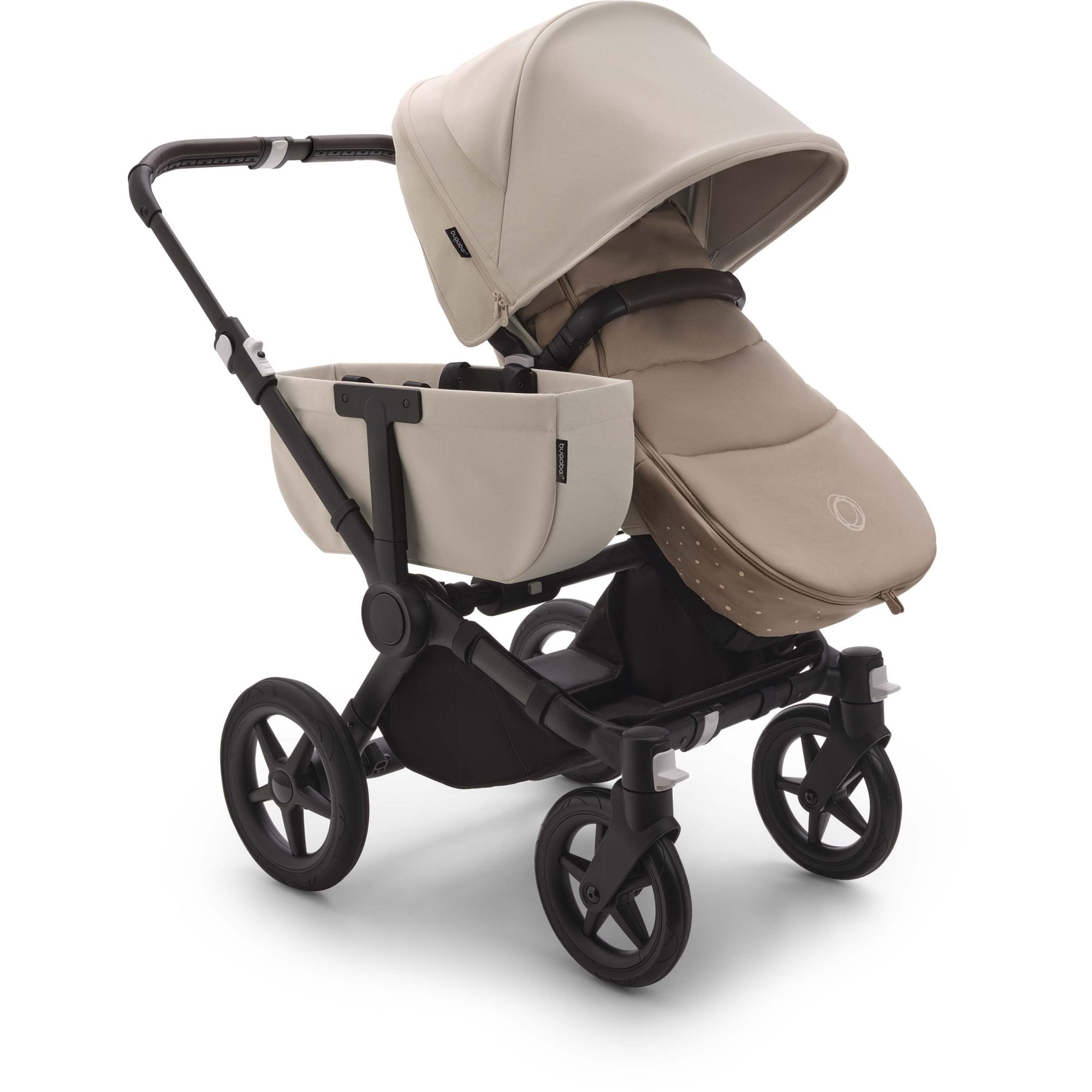 Bugaboo Donkey 5 Mono Pram Complete UK BLACK/DESERT TAUPE-DESERT TAUPE
