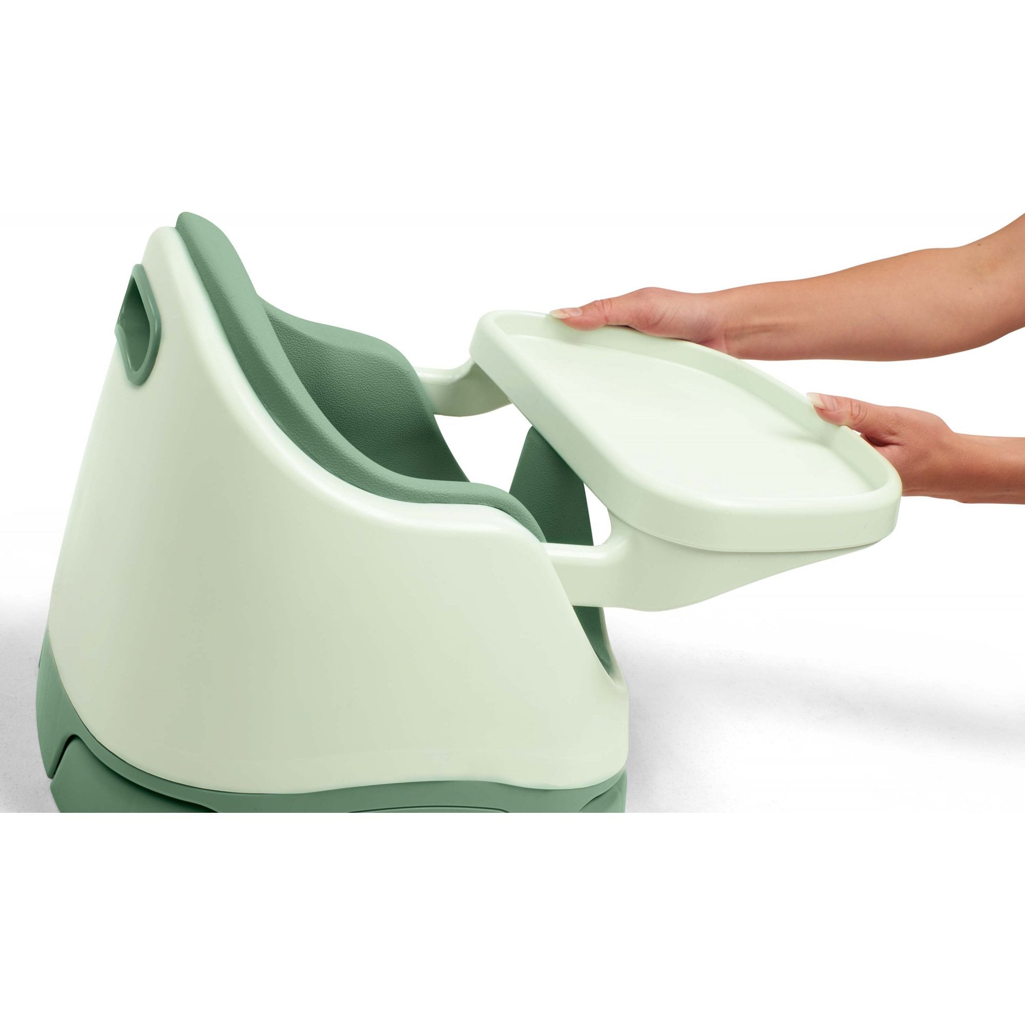 Mamas & Papas Bug 3-in-1 Floor & Booster Seat with Activity Tray - Eucalyptus