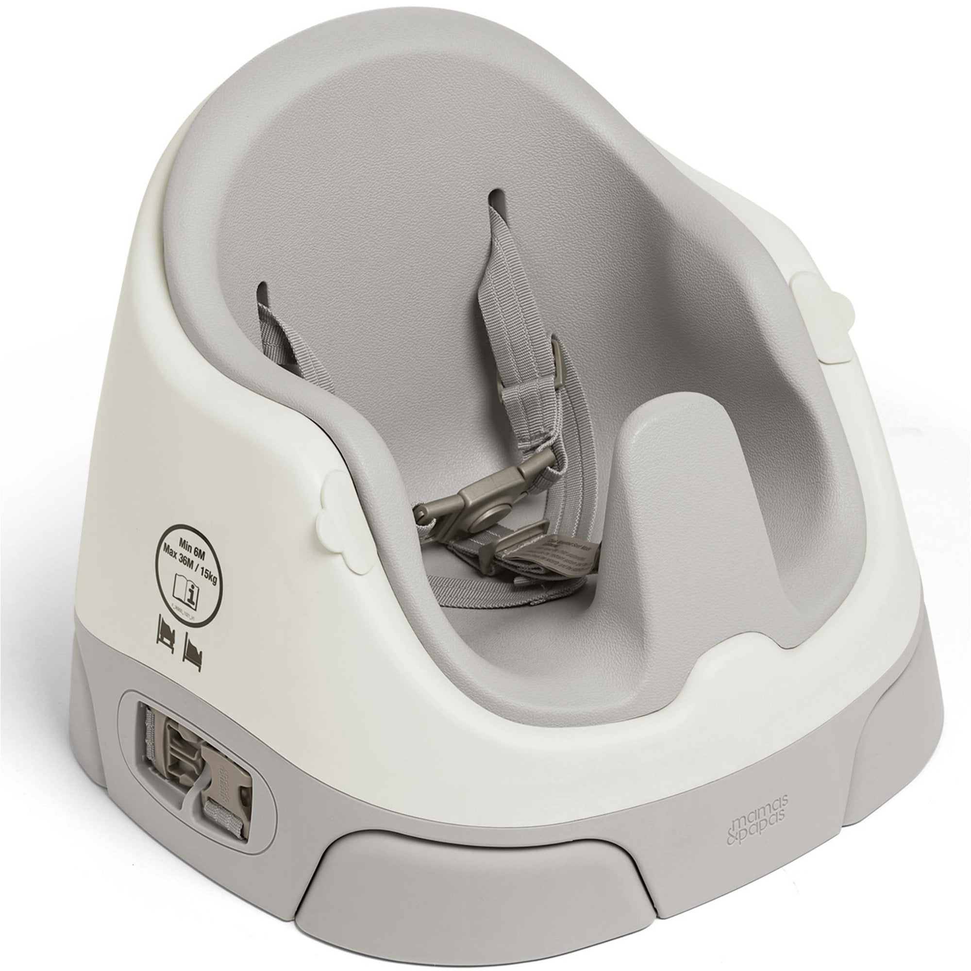 Mamas & Papas Bug 3-in-1 Floor & Booster Seat with Activity Tray - Pebble Grey