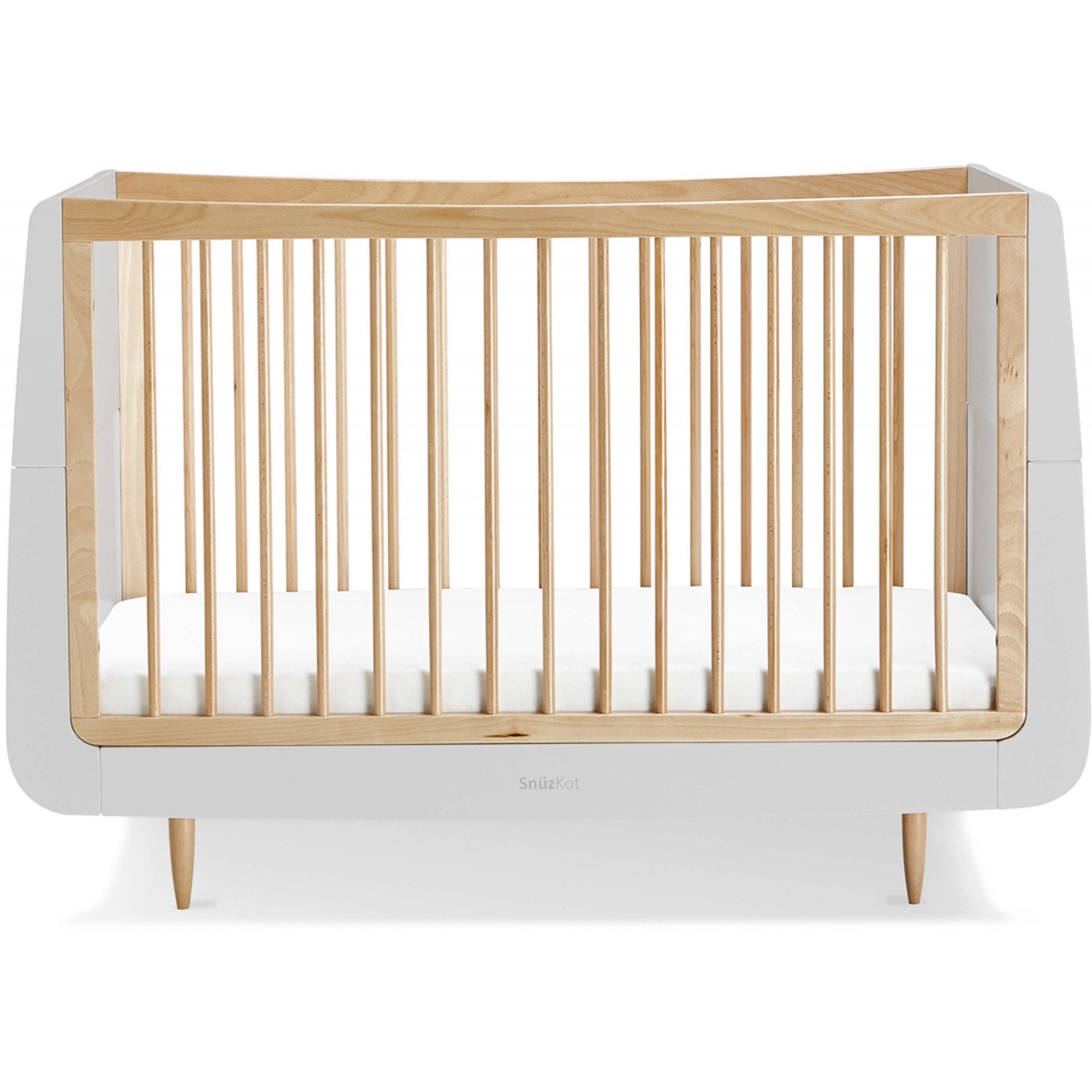 Snuz Snuzkot Skandi Cot Bed Haze Grey / Natural