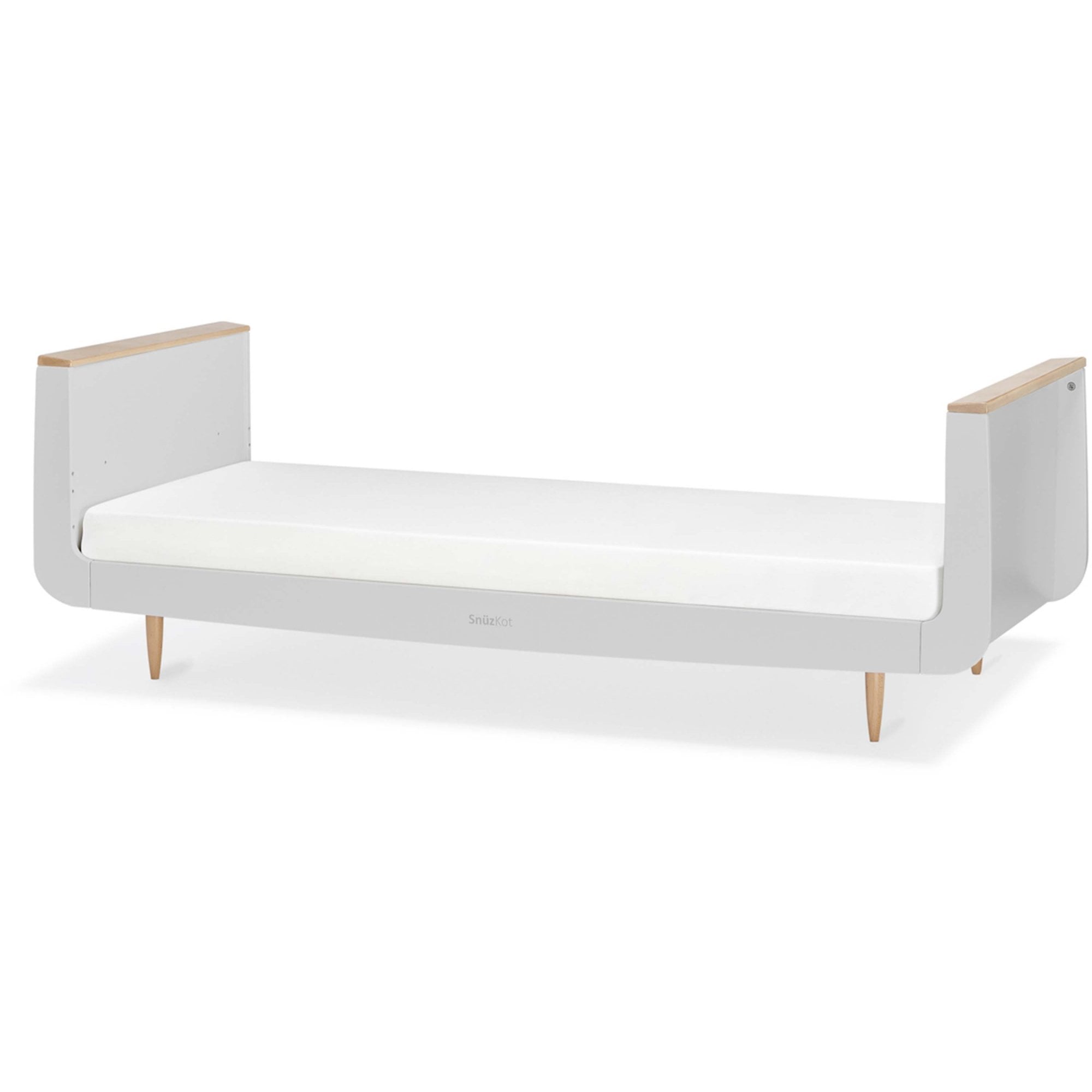 Snuz Snuzkot Skandi Cot Bed Haze Grey / Natural