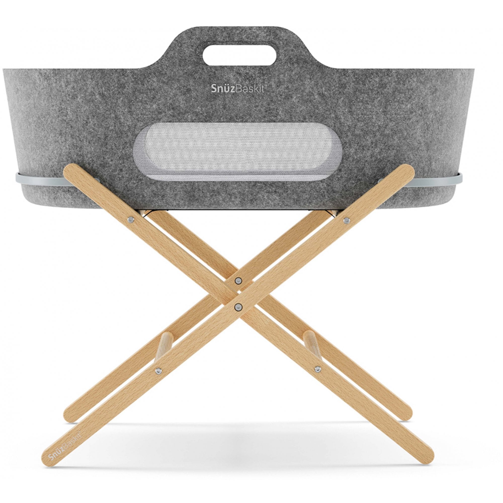 SNUZ SnuzBaskit Dark Grey & Natural Stand
