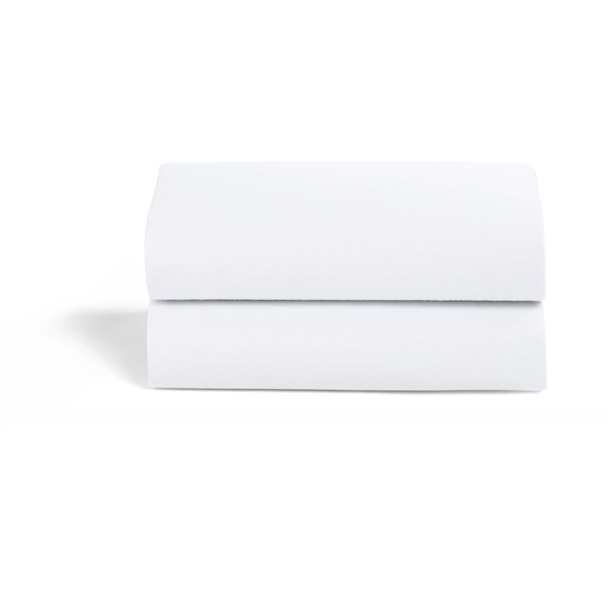 Snuz Moses & Pram Fitted Sheets 2 Pack White