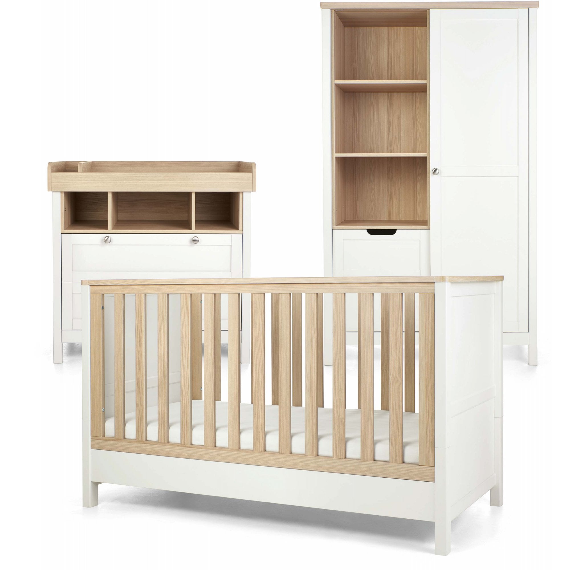 Mamas & Papas Harwell 3 Piece Nursery Furniture Set White/Natural