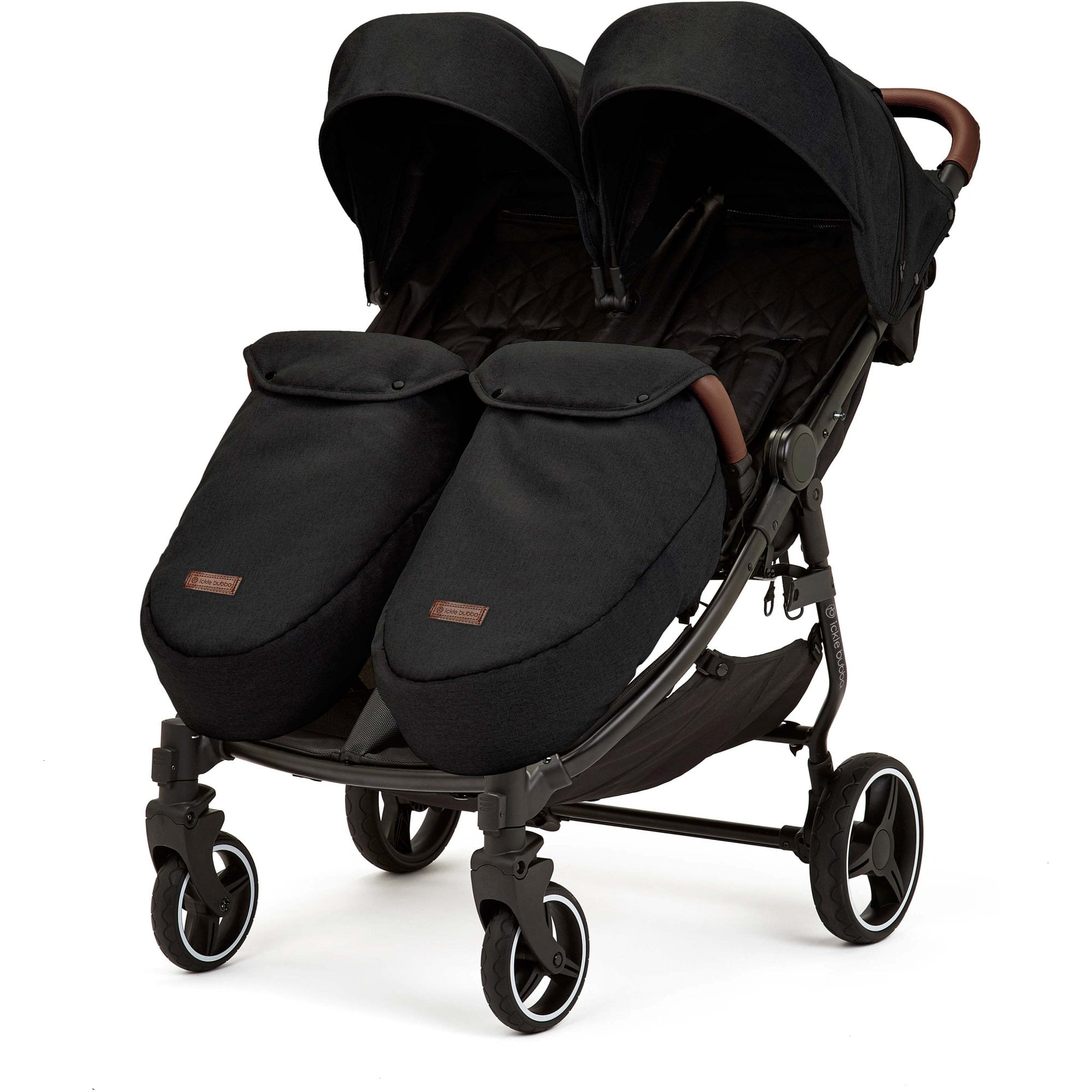 Ickle Bubba Venus Max Twin Stroller Black