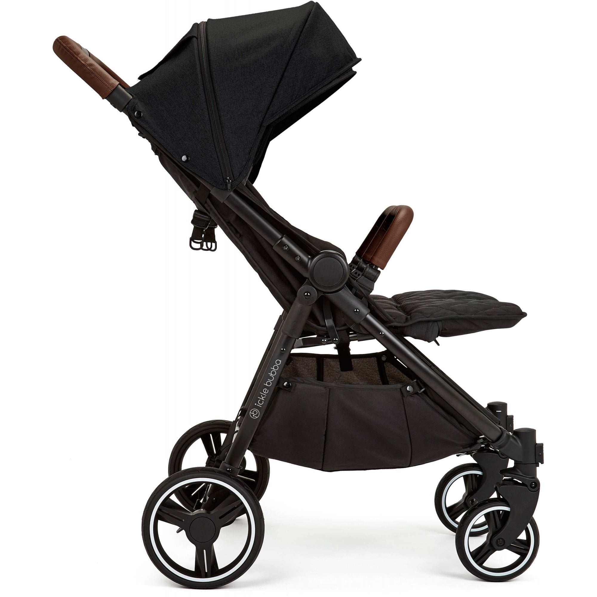Ickle Bubba Venus Max Twin Stroller Black