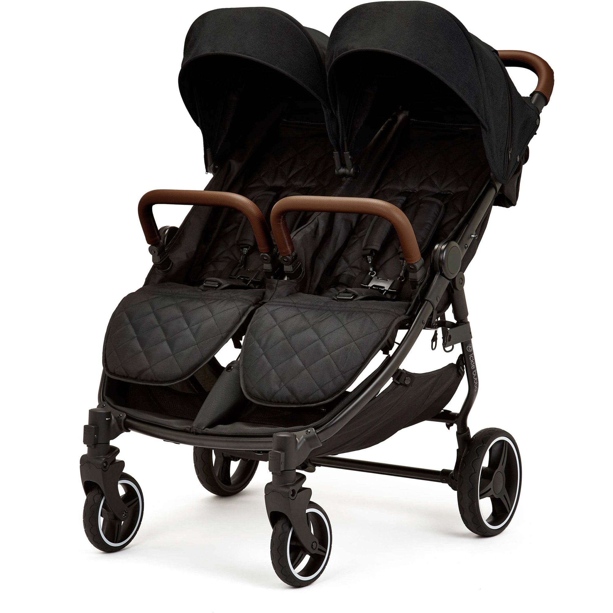 Ickle Bubba Venus Prime Twin Stroller Black