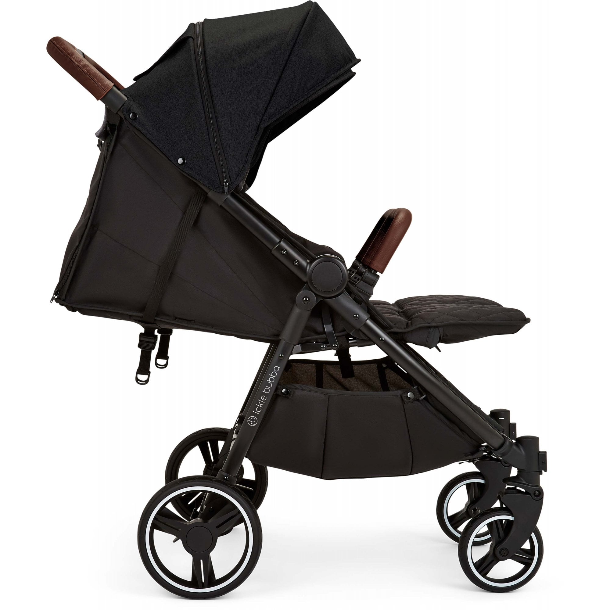 Ickle Bubba Venus Prime Twin Stroller Black