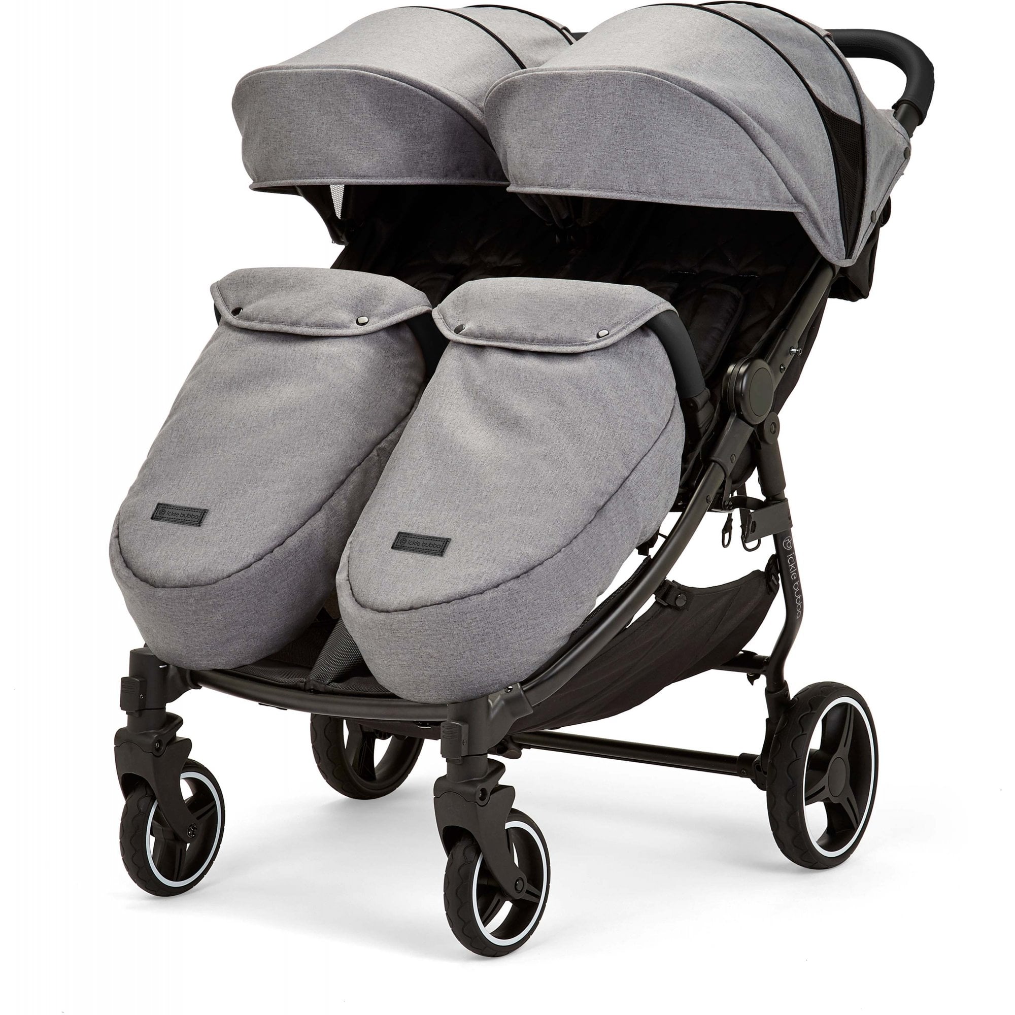 Ickle Bubba Venus Prime Twin Stroller Space Grey