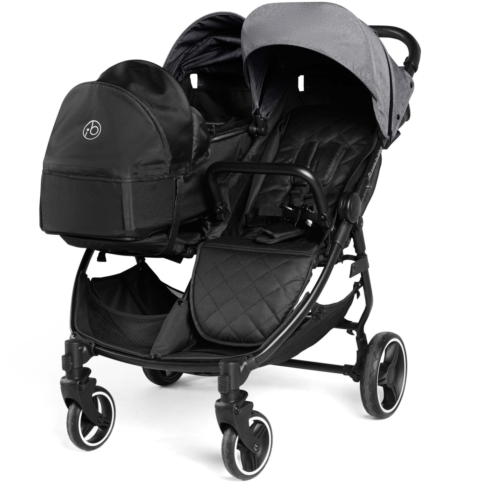Ickle Bubba Venus Prime Twin Stroller Space Grey