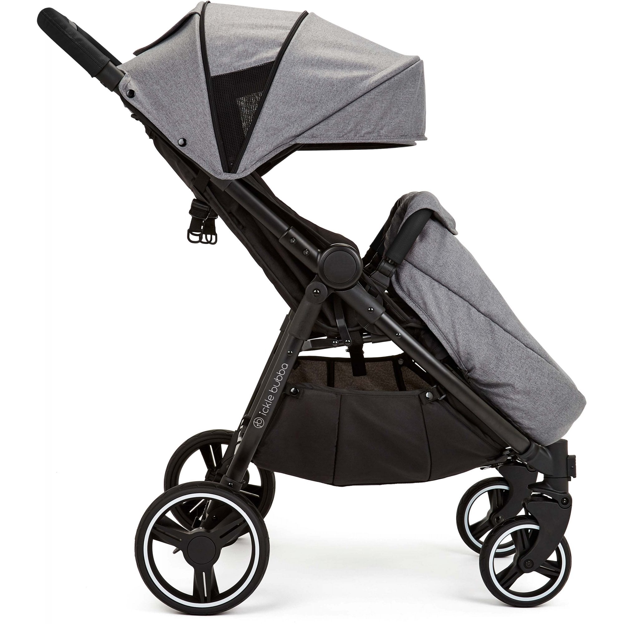 Ickle Bubba Venus Prime Twin Stroller Space Grey
