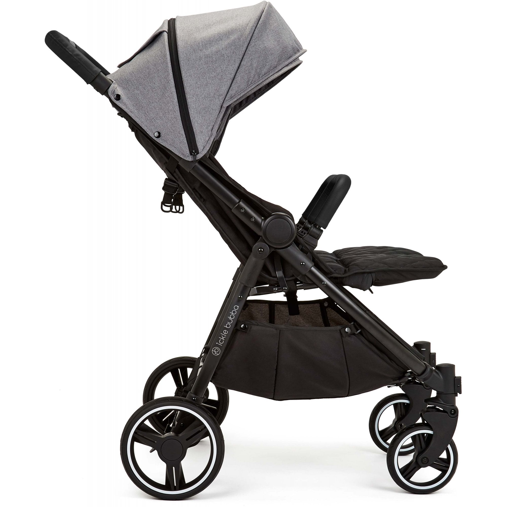 Ickle Bubba Venus Prime Twin Stroller Space Grey
