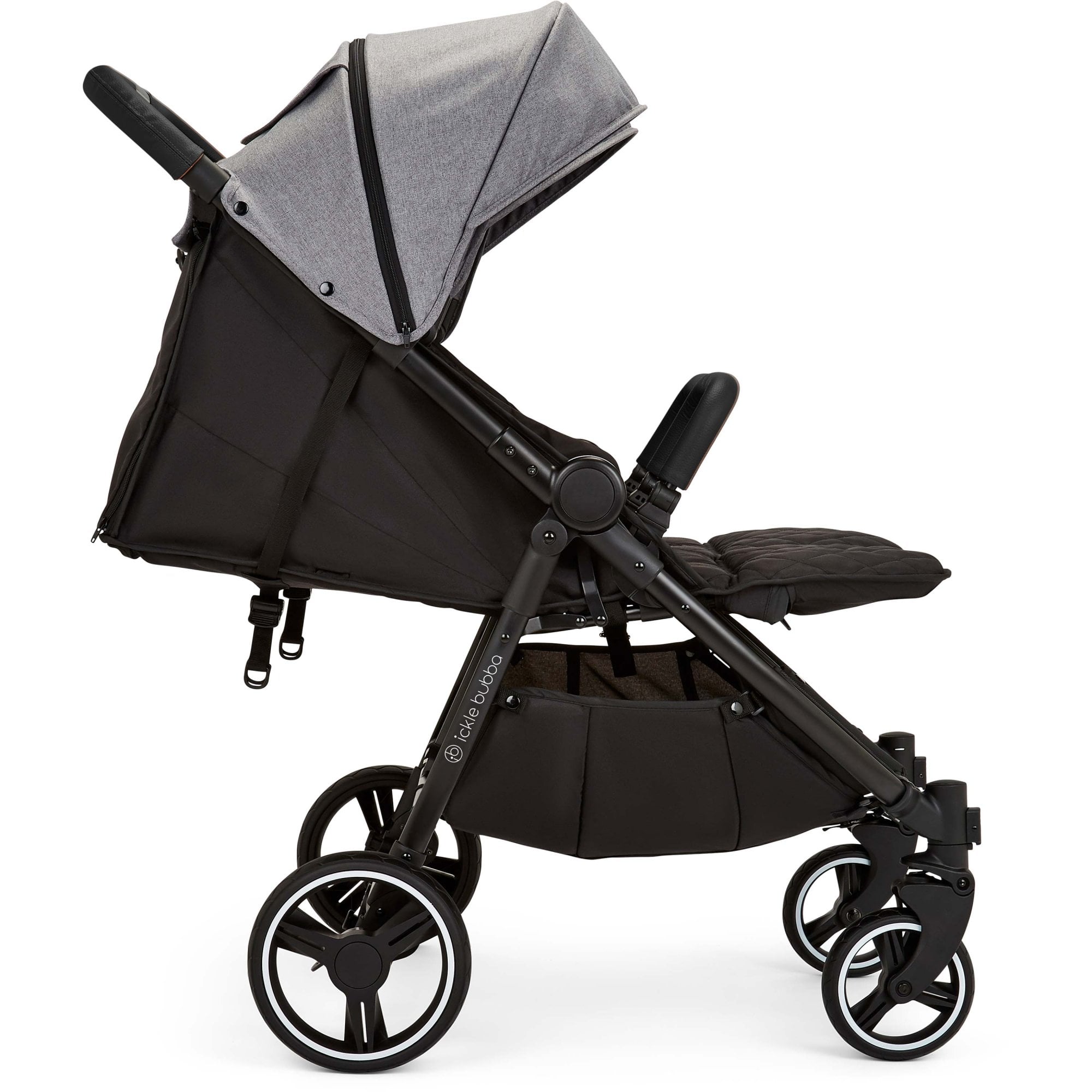 Ickle Bubba Venus Prime Twin Stroller Space Grey