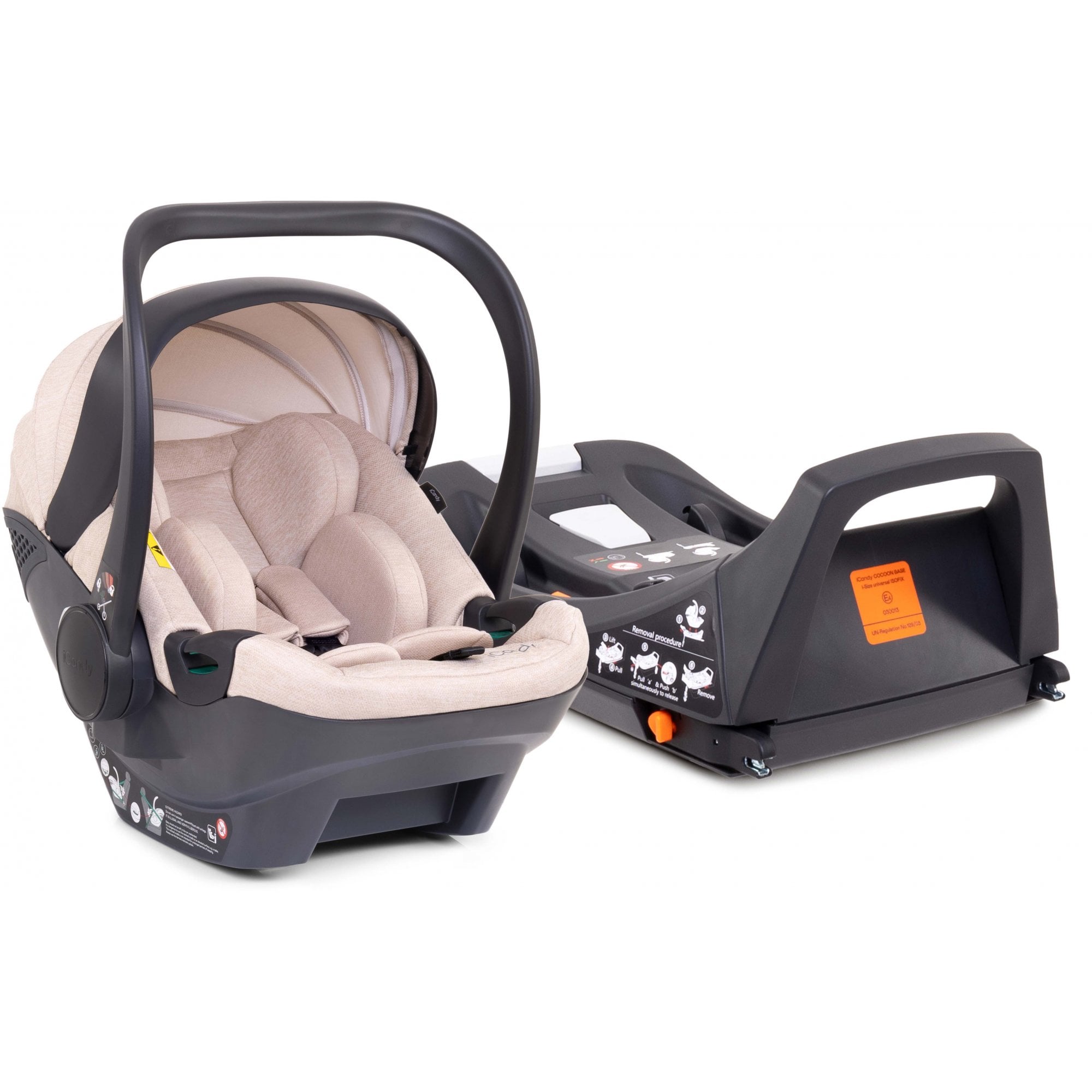 iCandy Cocoon Car Seat & Isofix Base Latte