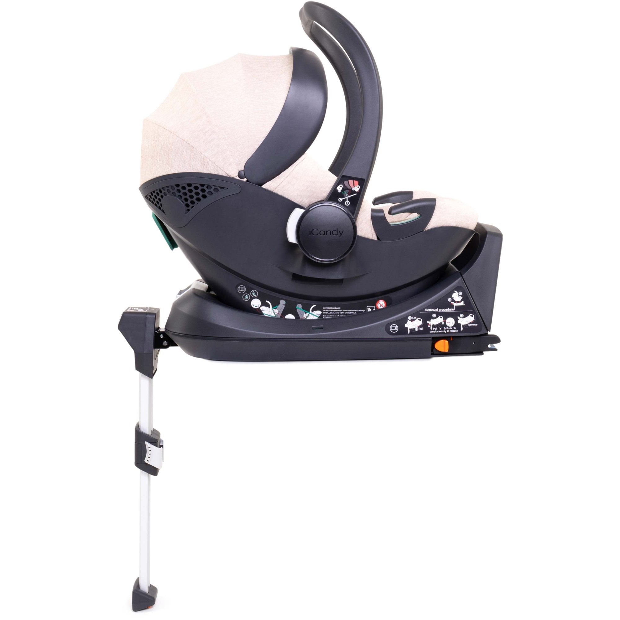 iCandy Cocoon Car Seat & Isofix Base Latte