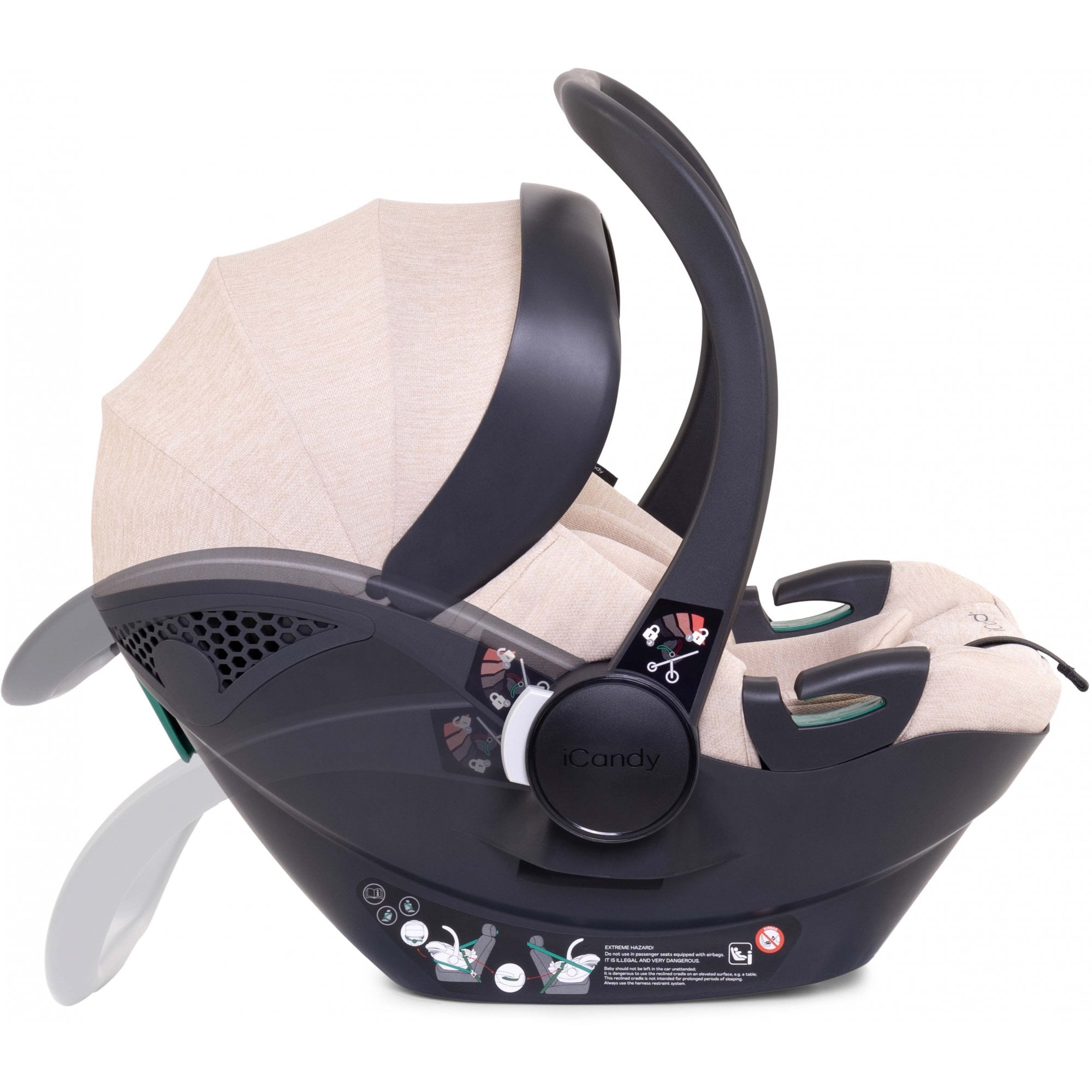 iCandy Cocoon Car Seat & Isofix Base Latte