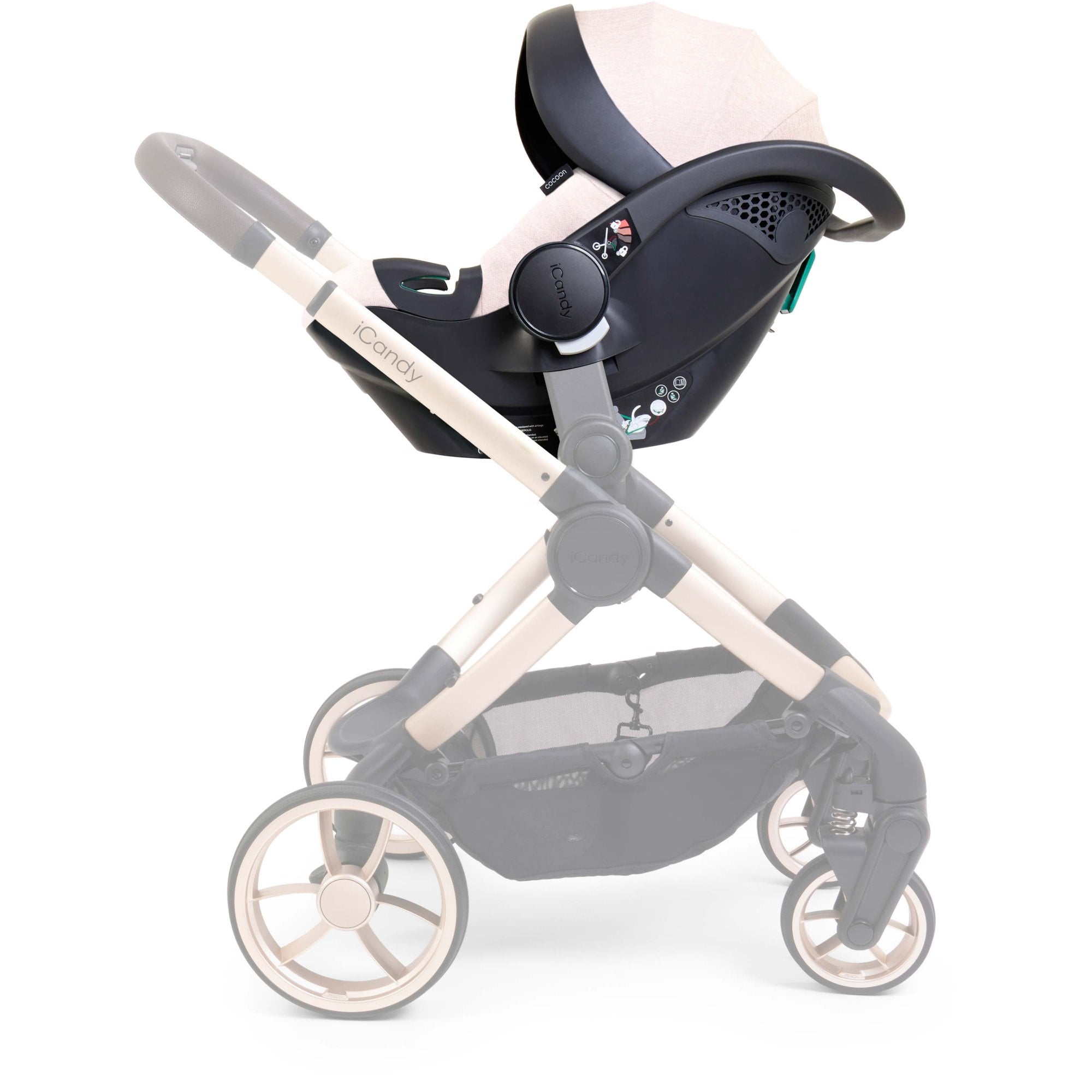 iCandy Cocoon Car Seat & Isofix Base Latte