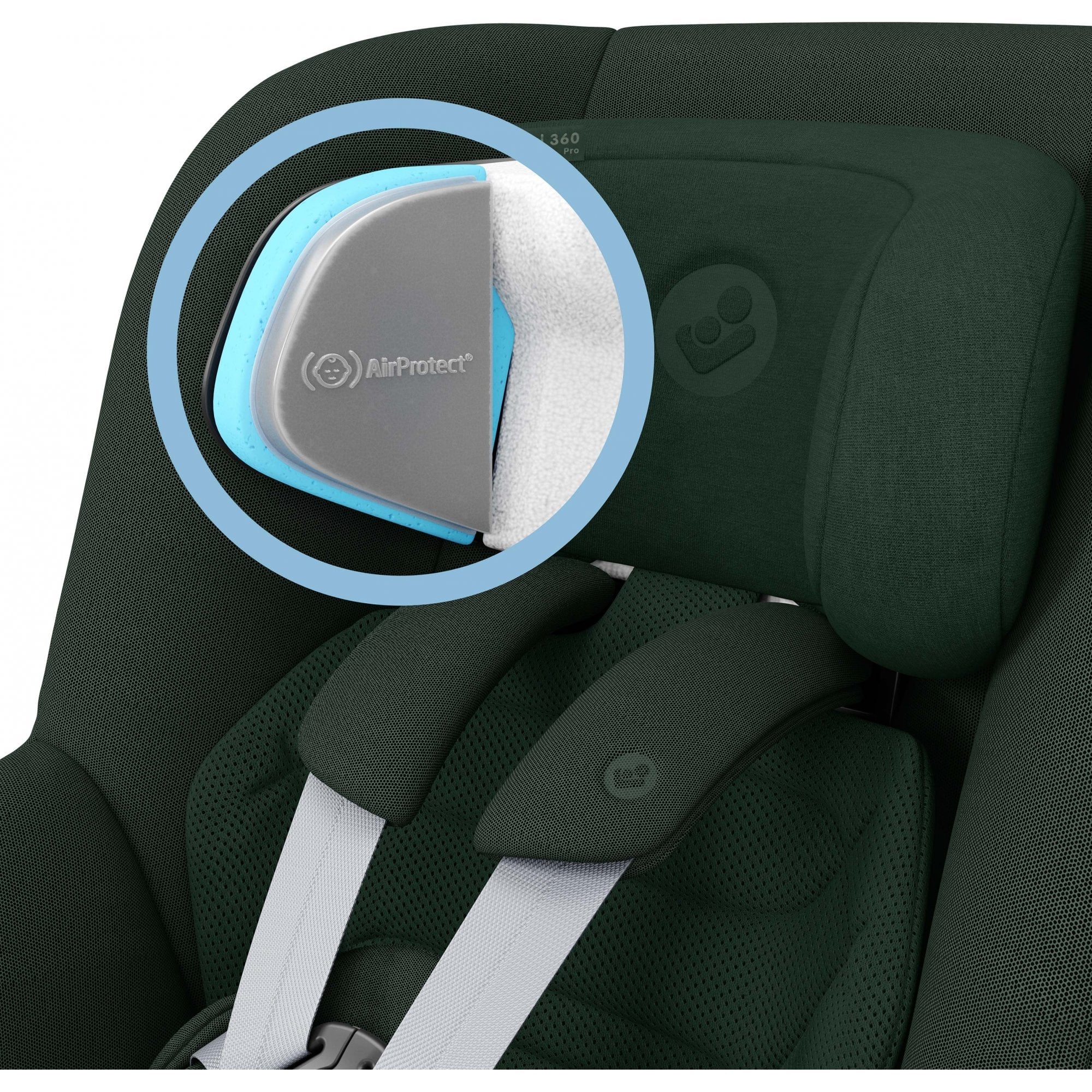 Maxi Cosi Pearl 360 Pro i-Size Toddler Car Seat Authentic Green