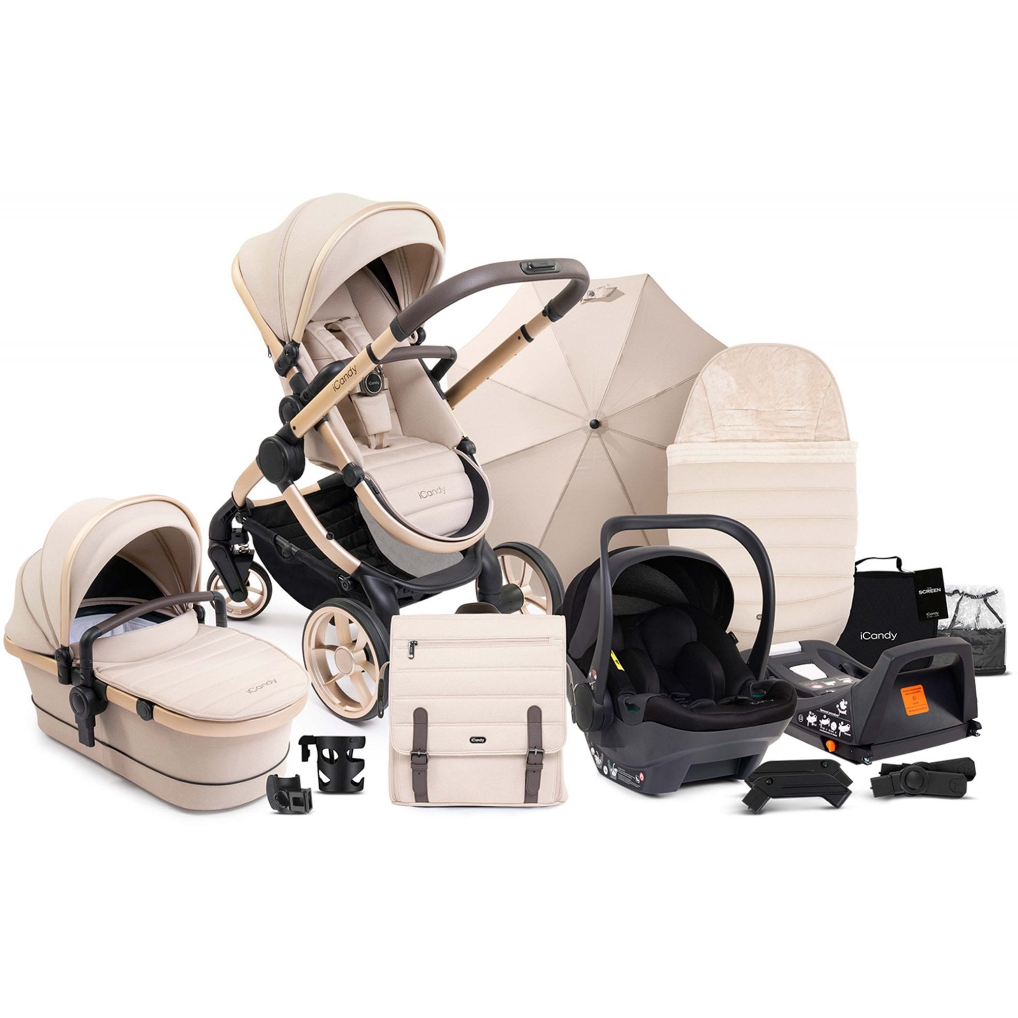 iCandy Peach 7 Editions Complete Bundle Biscotti + Cocoon & Base